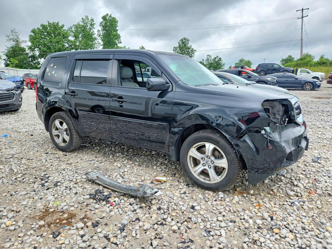 2012 Honda Pilot Exl Black vin: 5FNYF4H59CB033044
