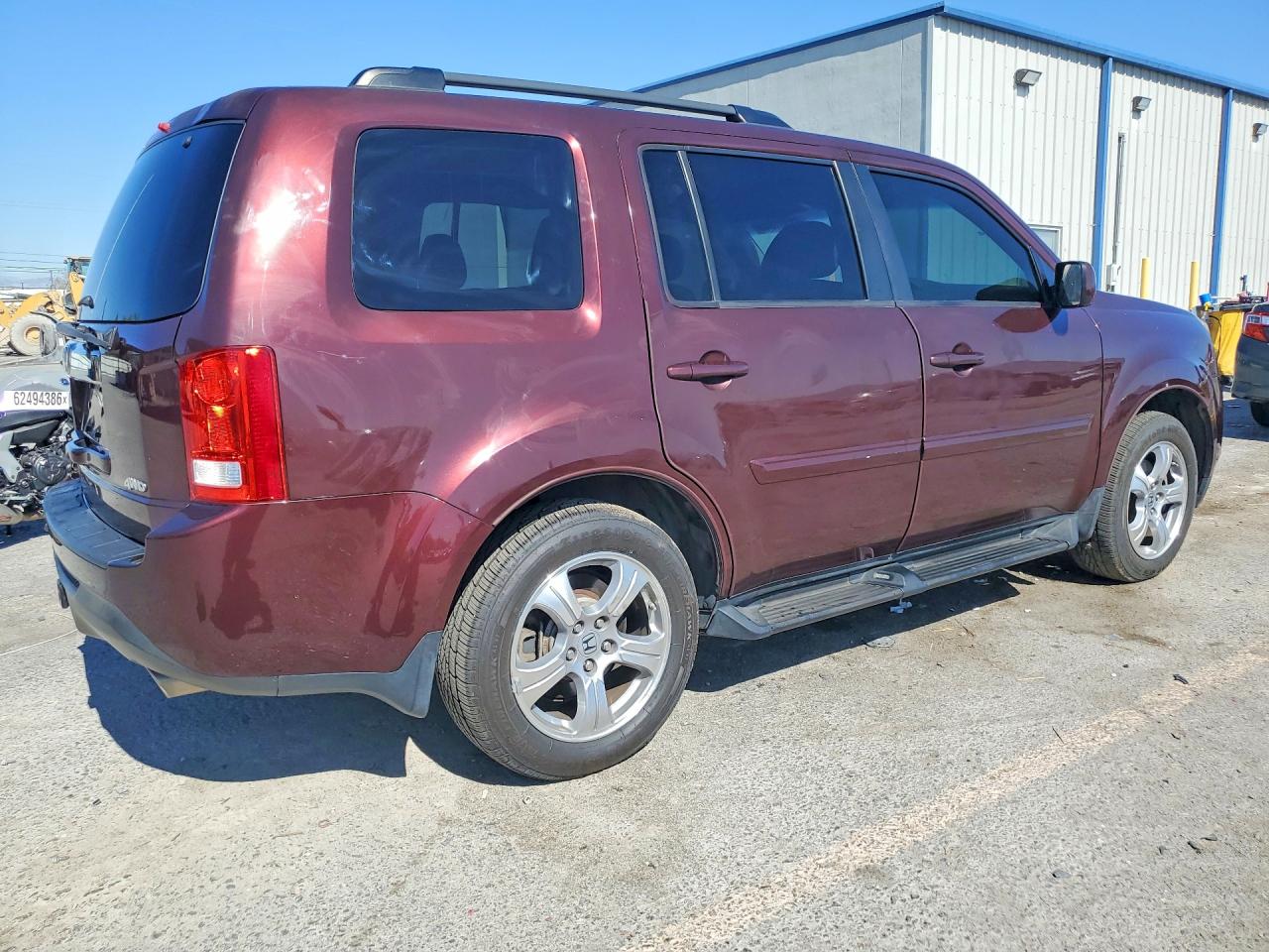 2012 Honda Pilot Exl Бордовый vin: 5FNYF4H59CB070370