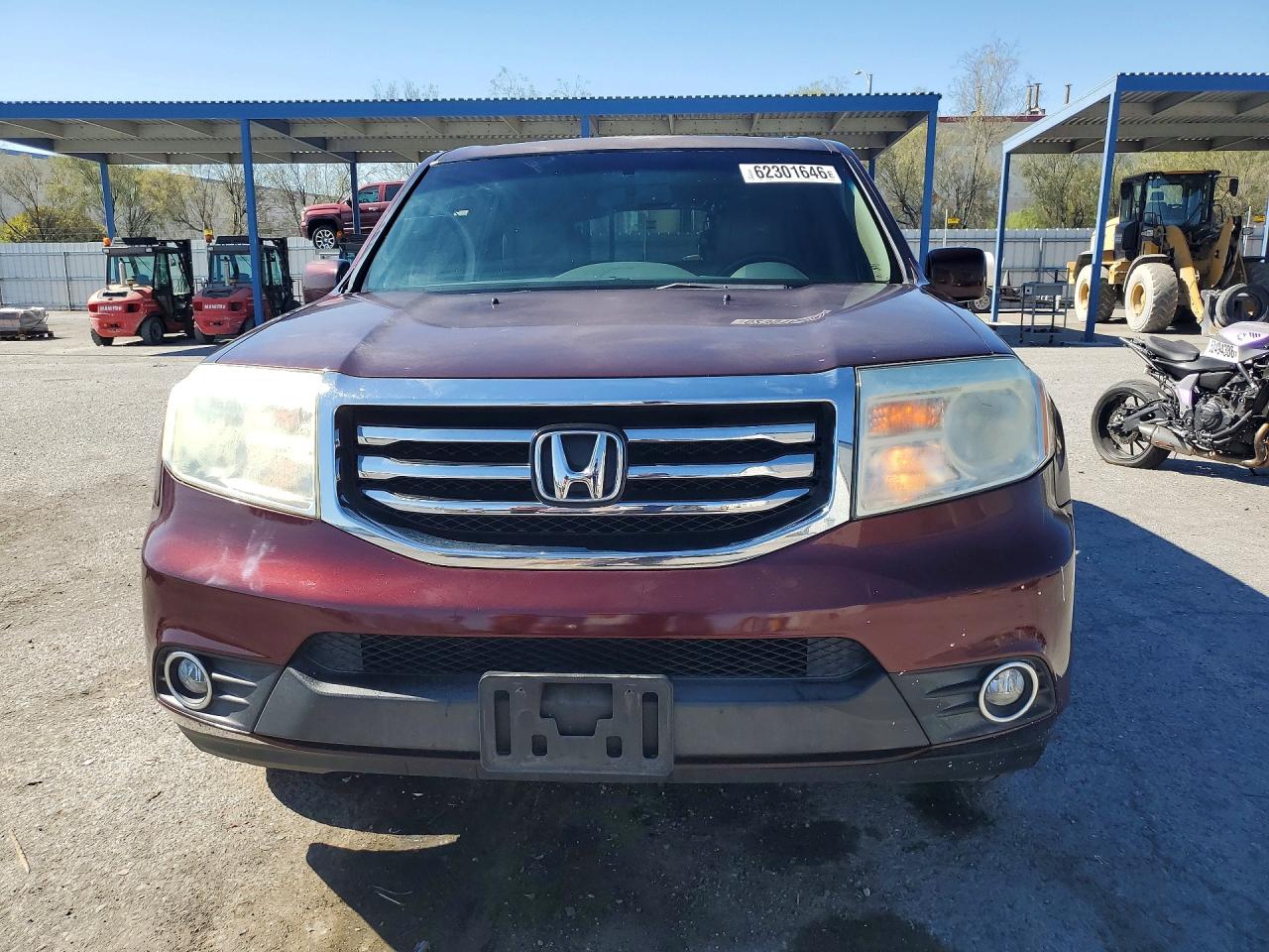 2012 Honda Pilot Exl Бордовый vin: 5FNYF4H59CB070370