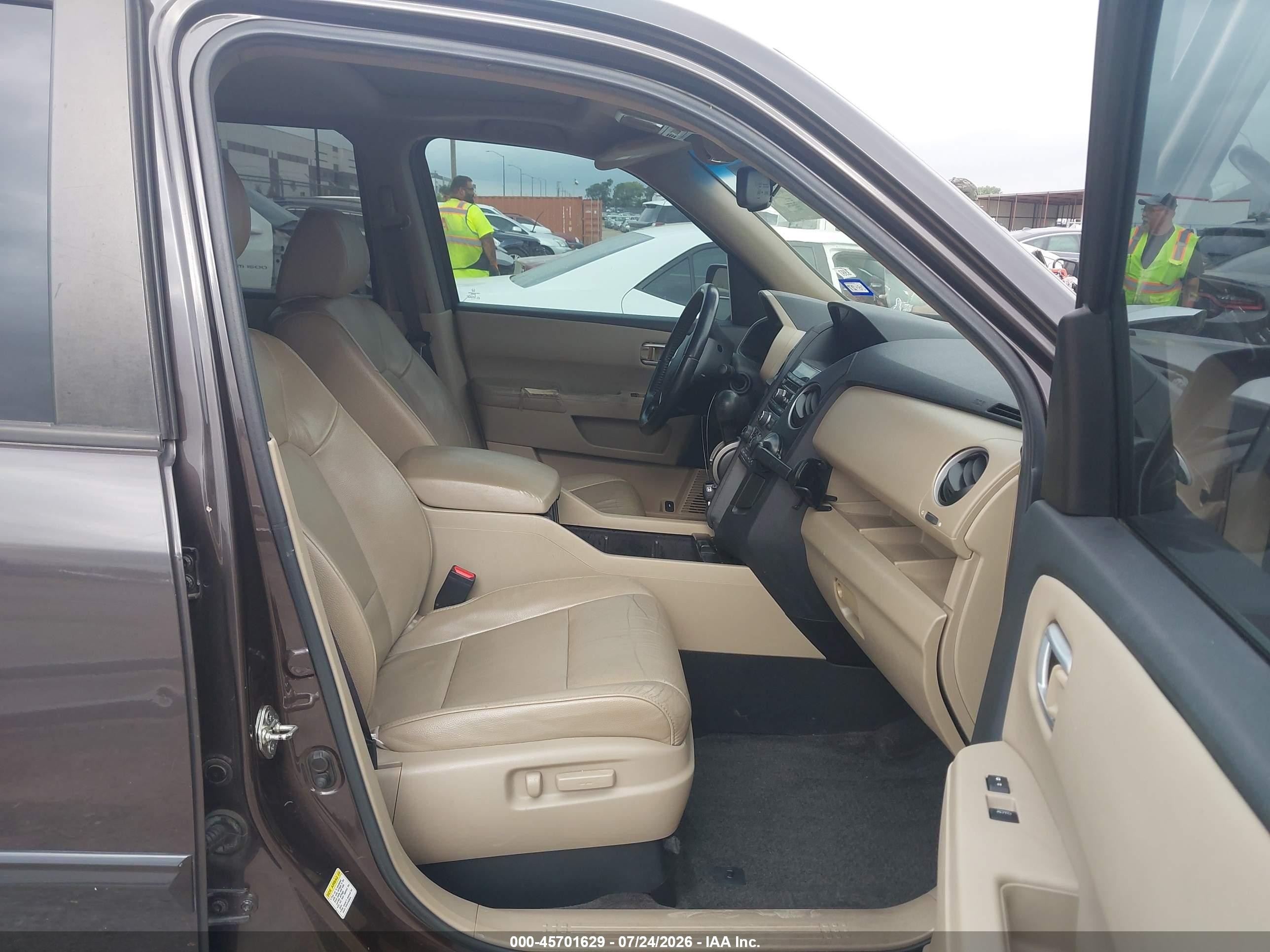 2012 Honda Pilot Ex-l Gray vin: 5FNYF4H59CB070675
