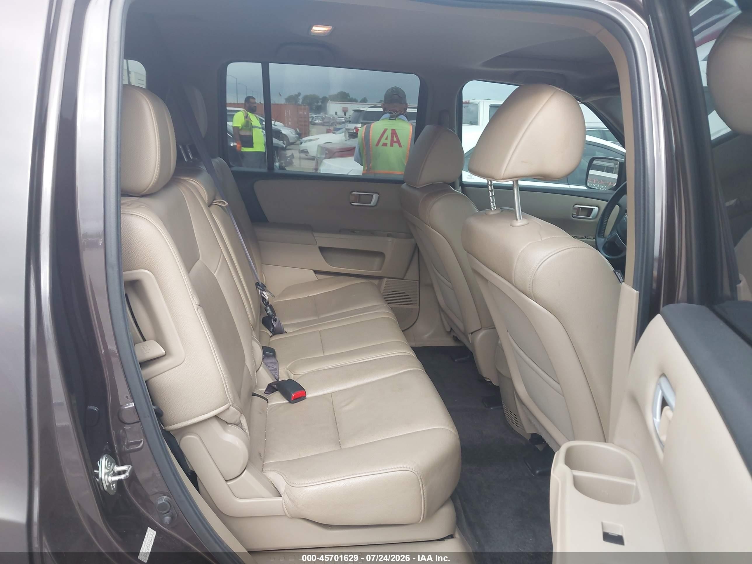 2012 Honda Pilot Ex-l Gray vin: 5FNYF4H59CB070675