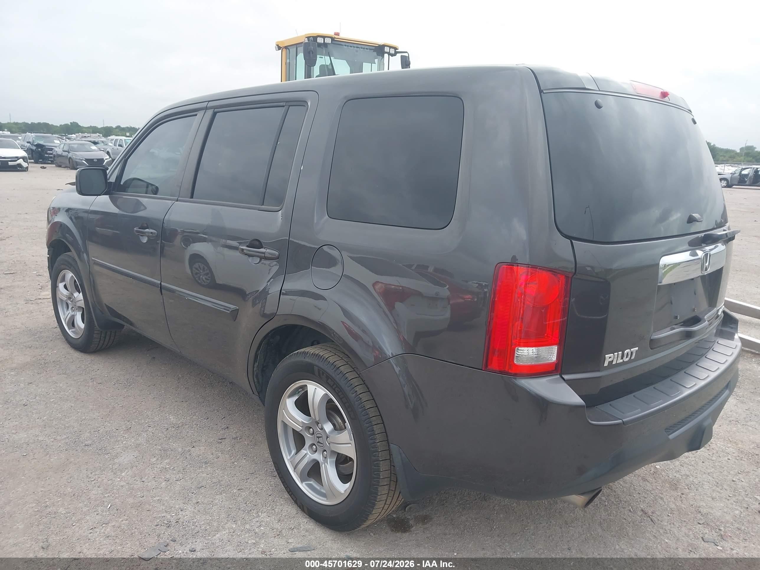 2012 Honda Pilot Ex-l Gray vin: 5FNYF4H59CB070675