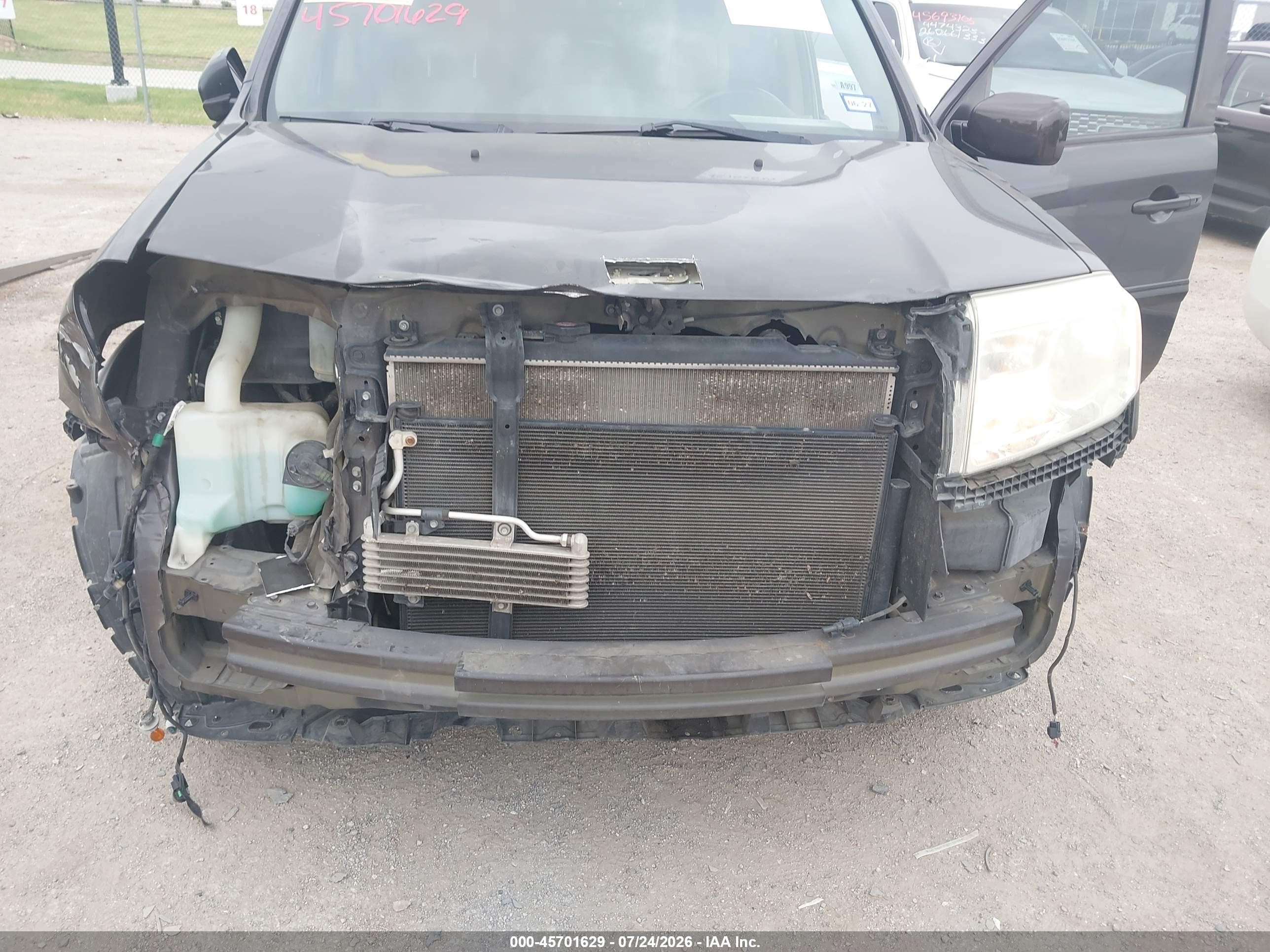 2012 Honda Pilot Ex-l Gray vin: 5FNYF4H59CB070675