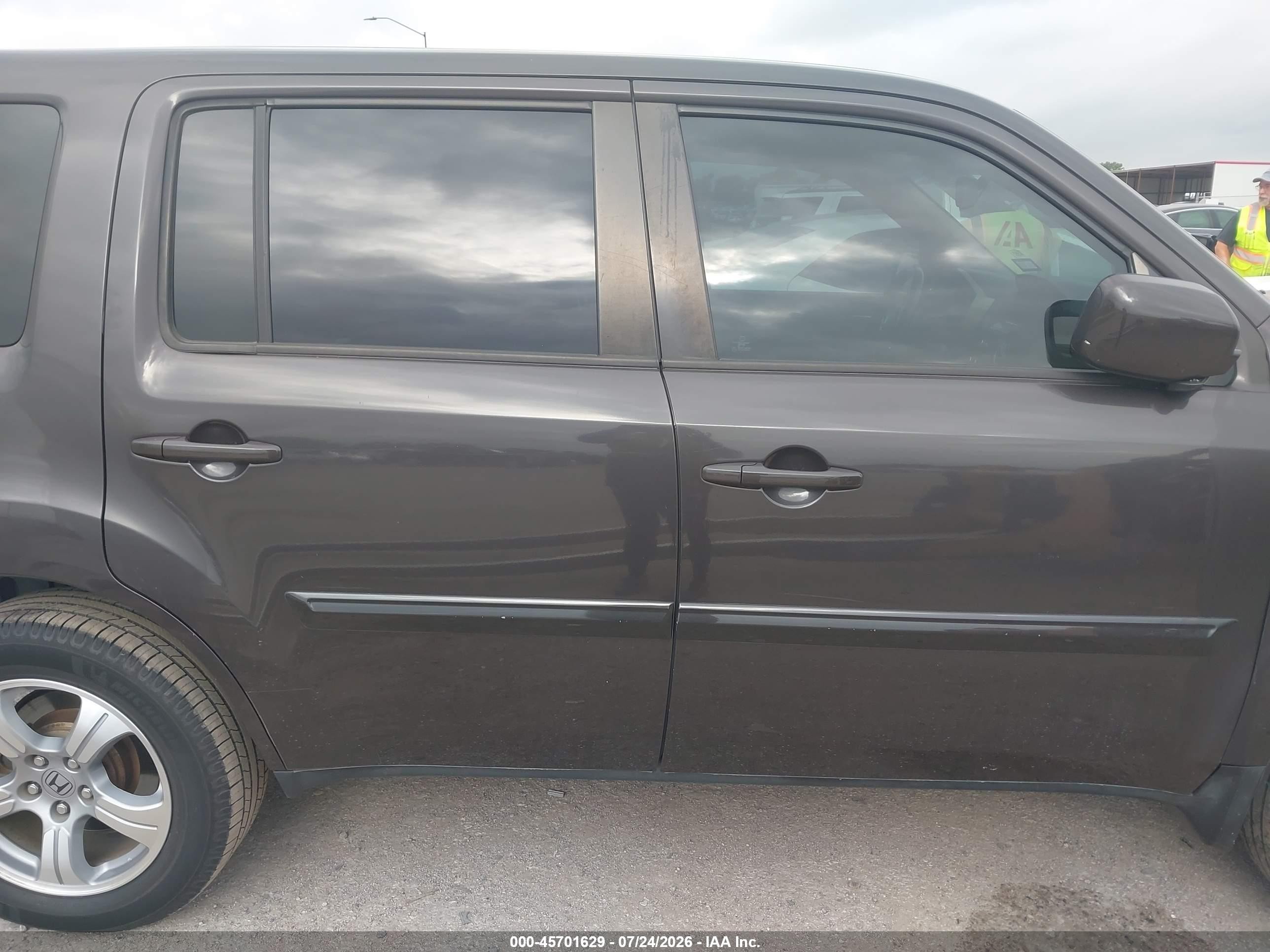 2012 Honda Pilot Ex-l Gray vin: 5FNYF4H59CB070675