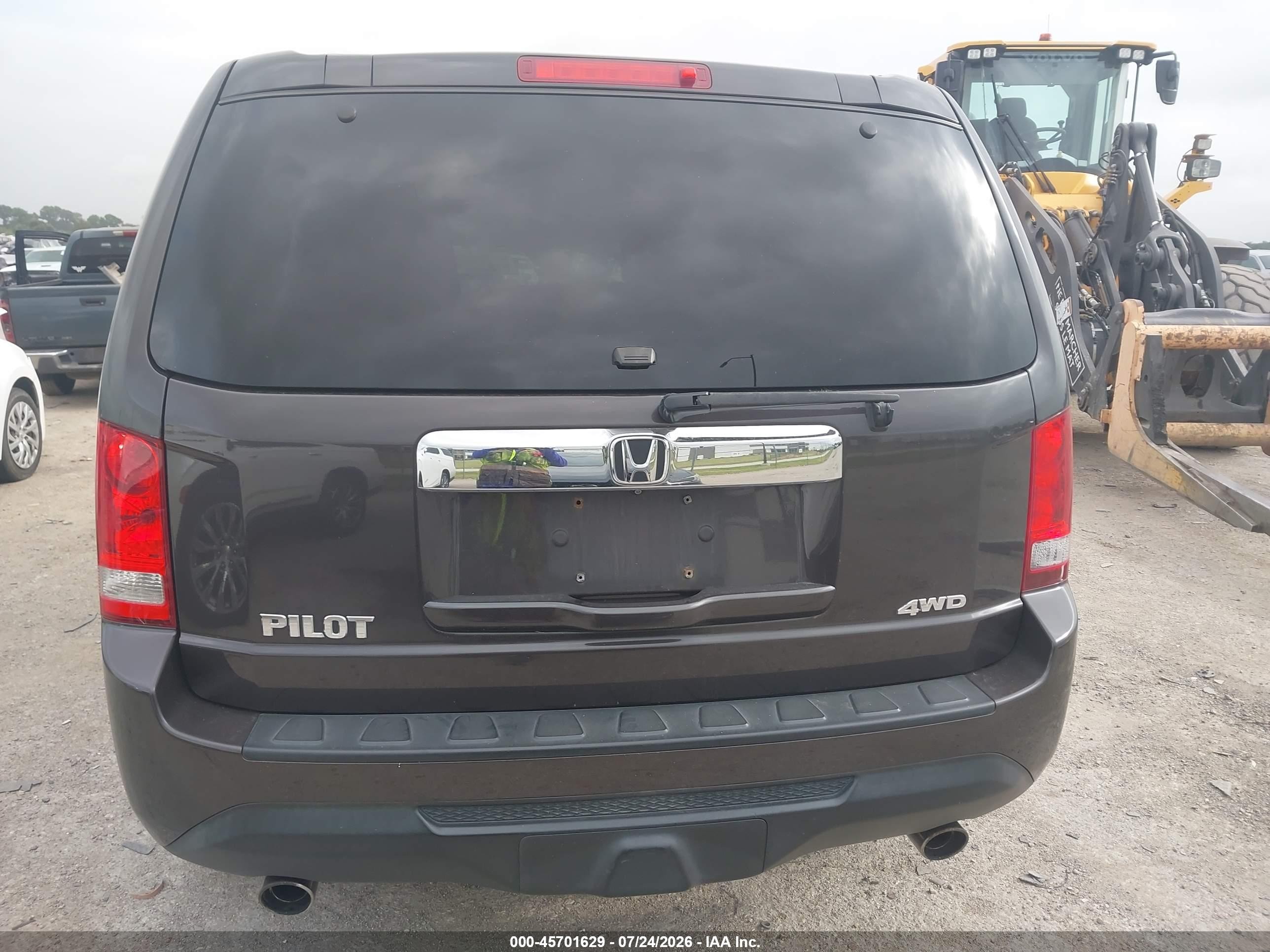 2012 Honda Pilot Ex-l Gray vin: 5FNYF4H59CB070675