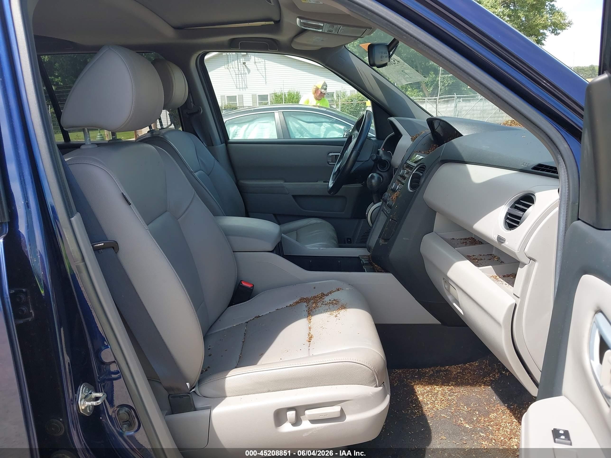 2013 Honda Pilot Ex-l Blue vin: 5FNYF4H59DB009375