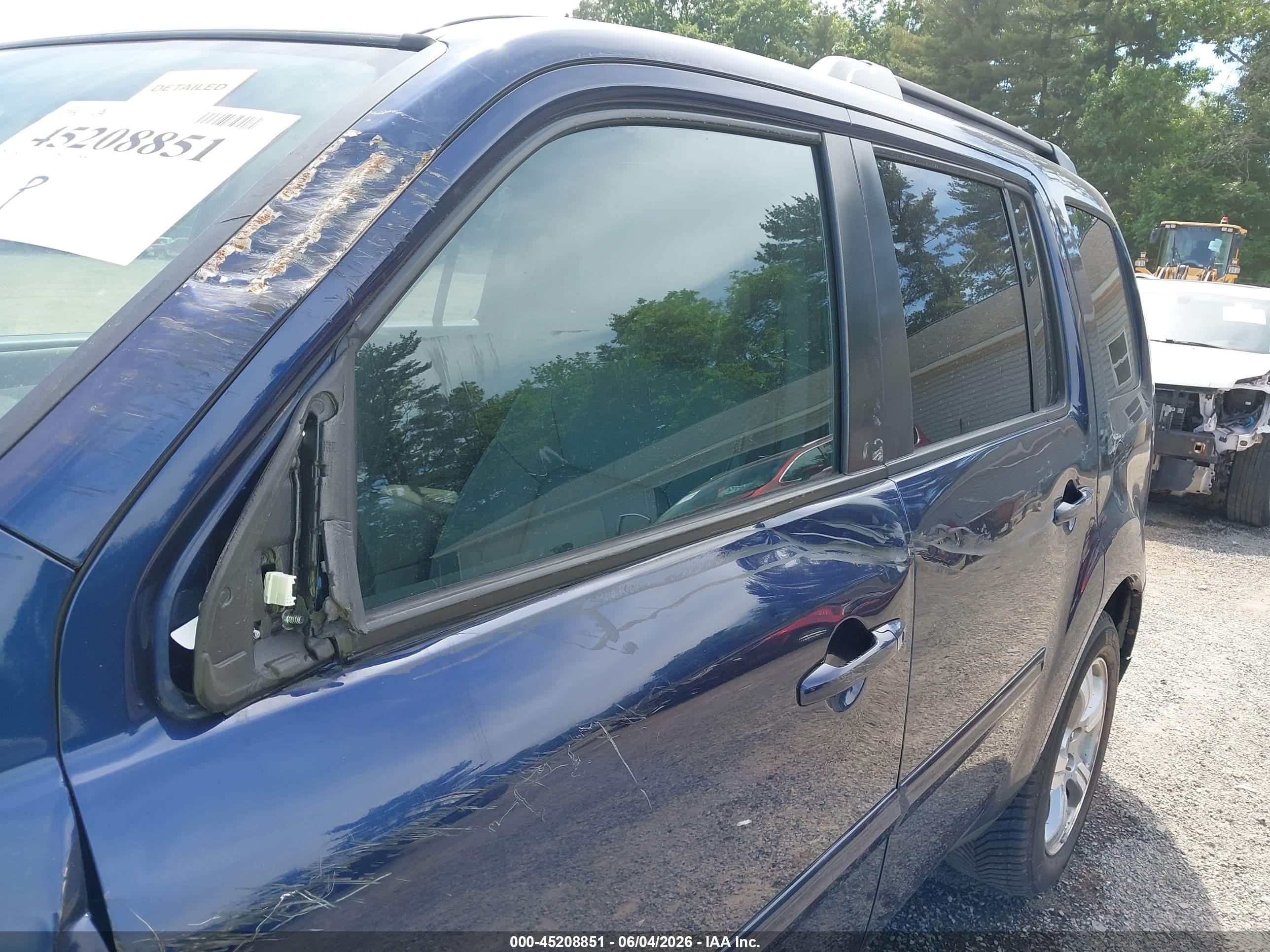 2013 Honda Pilot Ex-l Blue vin: 5FNYF4H59DB009375