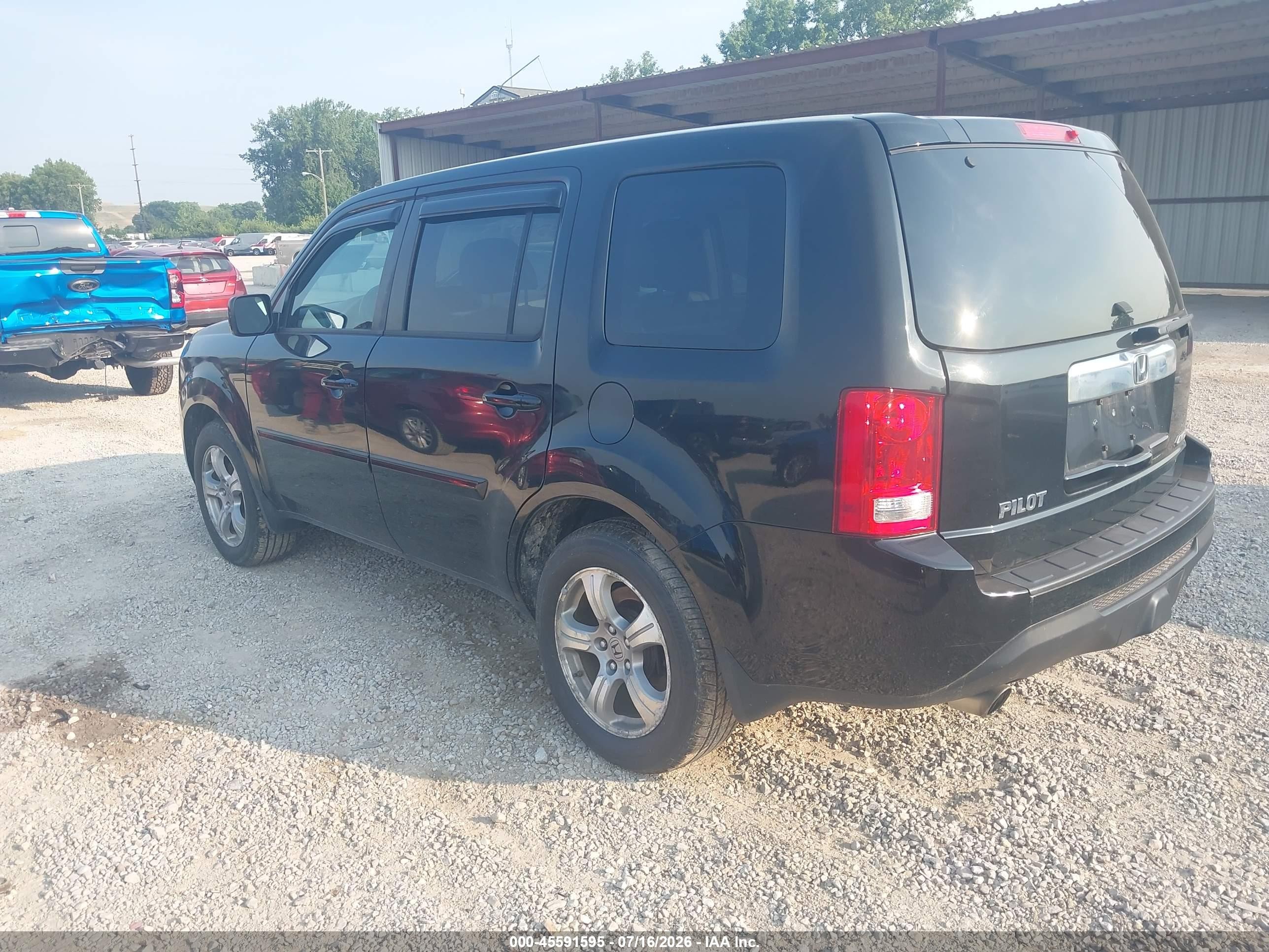2013 Honda Pilot Ex-l Black vin: 5FNYF4H59DB021431