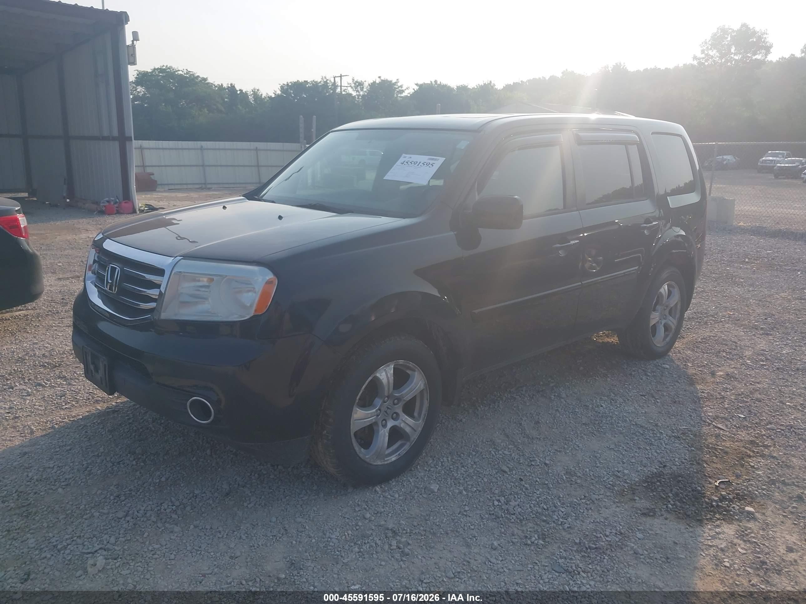 2013 Honda Pilot Ex-l Black vin: 5FNYF4H59DB021431