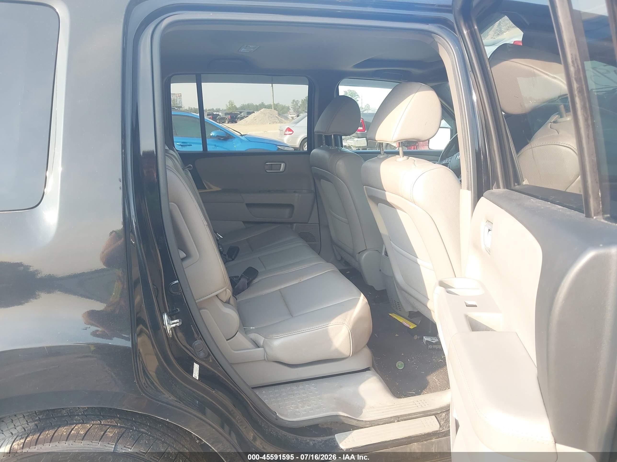 2013 Honda Pilot Ex-l Black vin: 5FNYF4H59DB021431