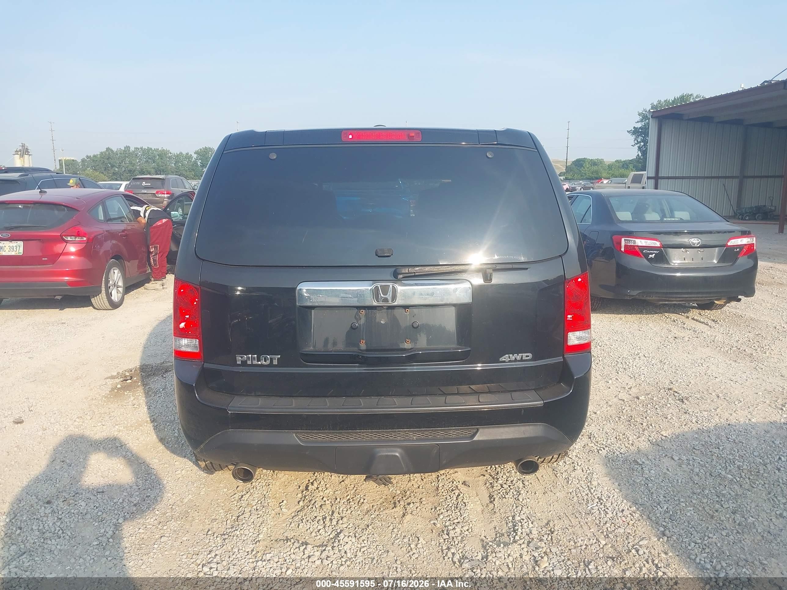 2013 Honda Pilot Ex-l Black vin: 5FNYF4H59DB021431