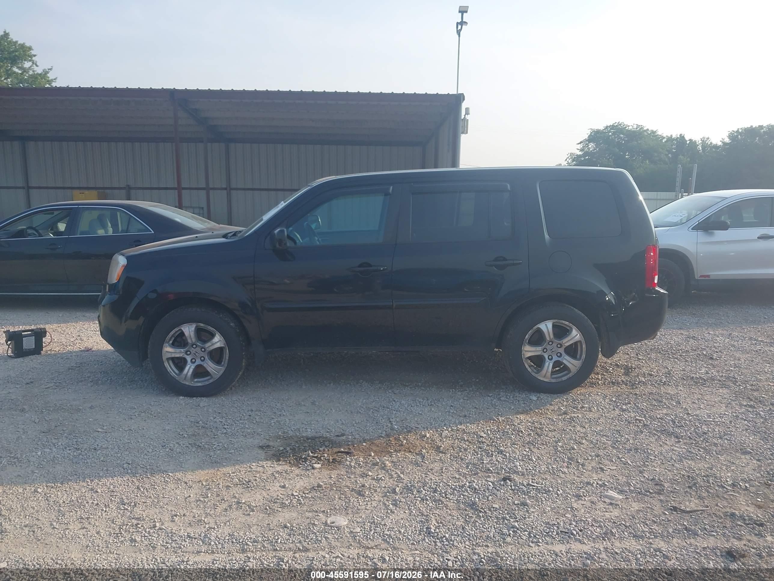 2013 Honda Pilot Ex-l Black vin: 5FNYF4H59DB021431