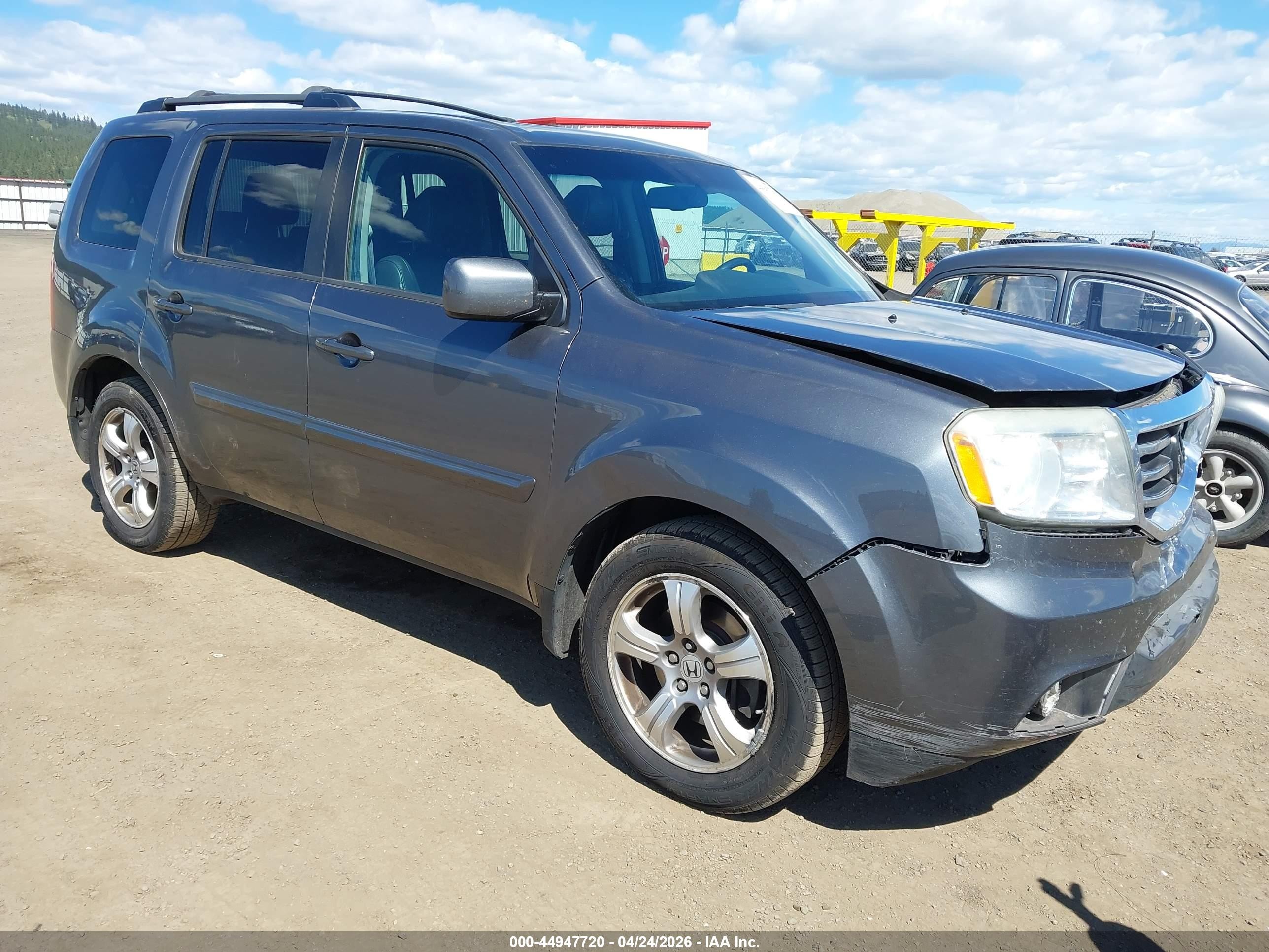 2013 Honda Pilot Ex-l Серый vin: 5FNYF4H59DB043011