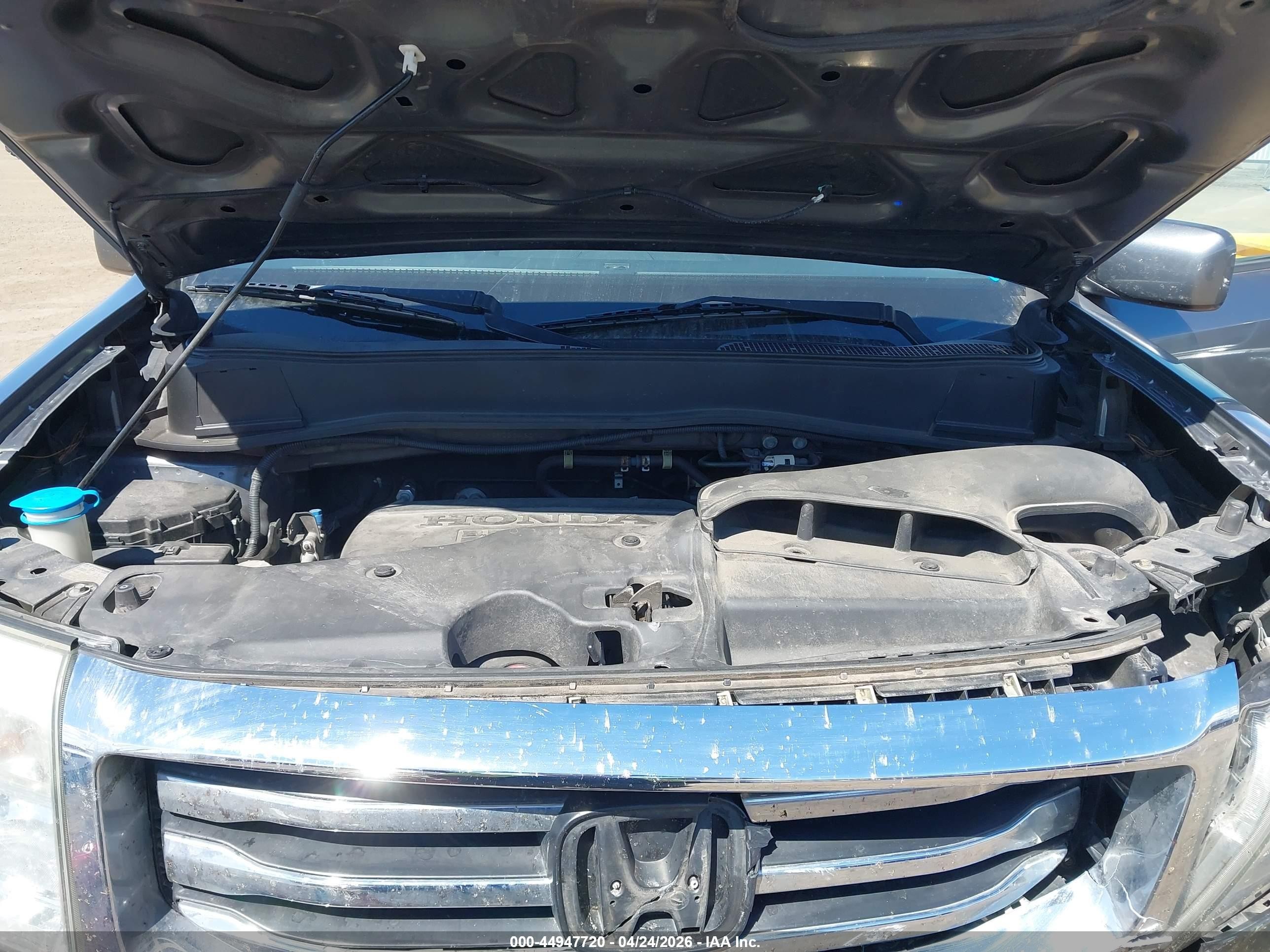 2013 Honda Pilot Ex-l Gray vin: 5FNYF4H59DB043011