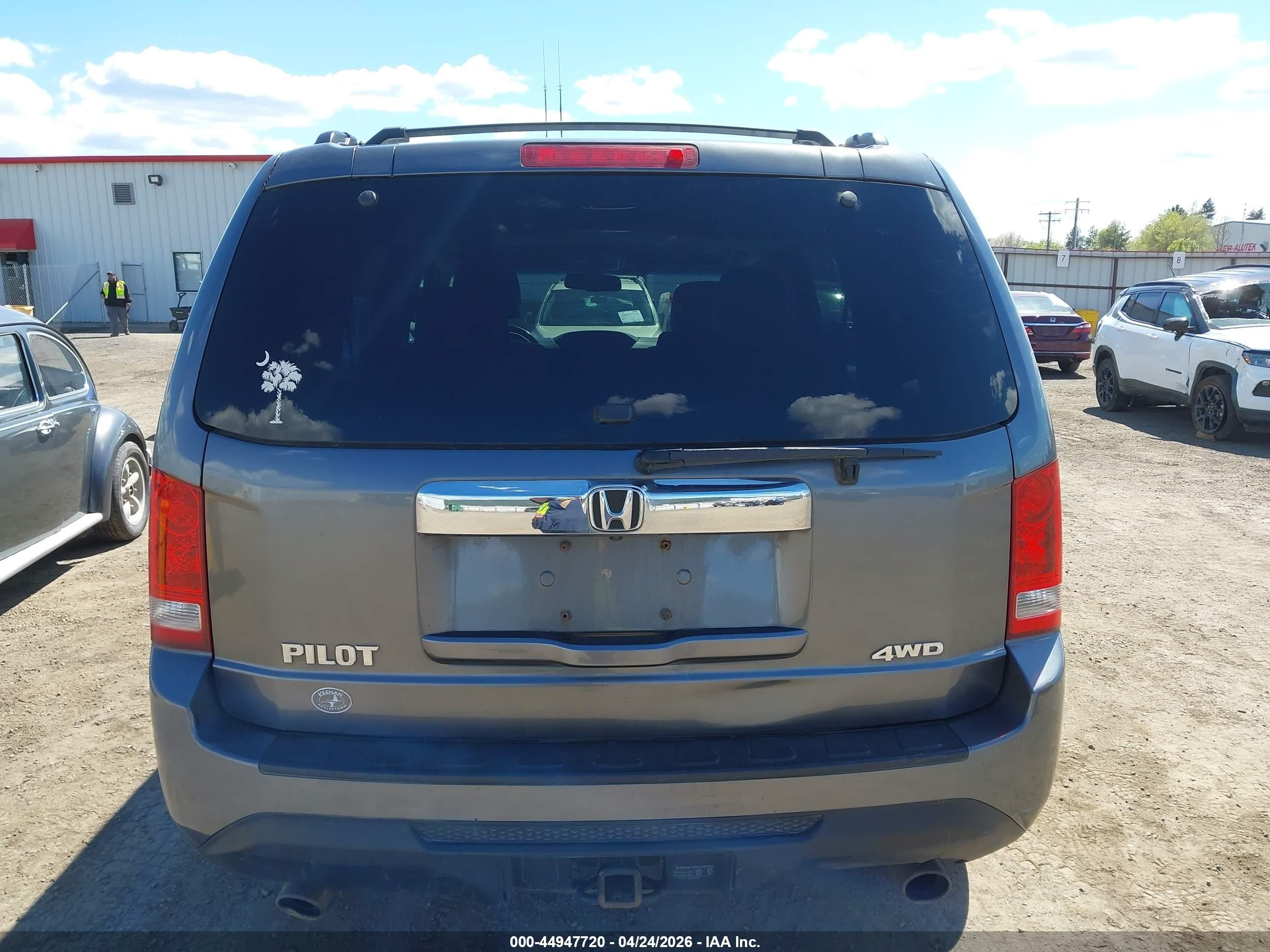 2013 Honda Pilot Ex-l Gray vin: 5FNYF4H59DB043011