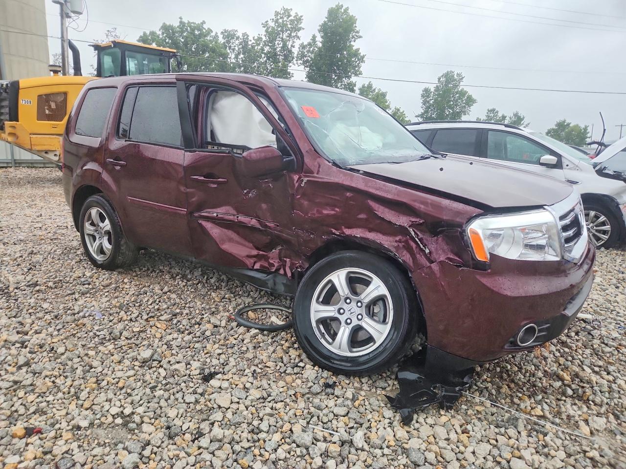 2013 Honda Pilot Exl Burgundy vin: 5FNYF4H59DB045003