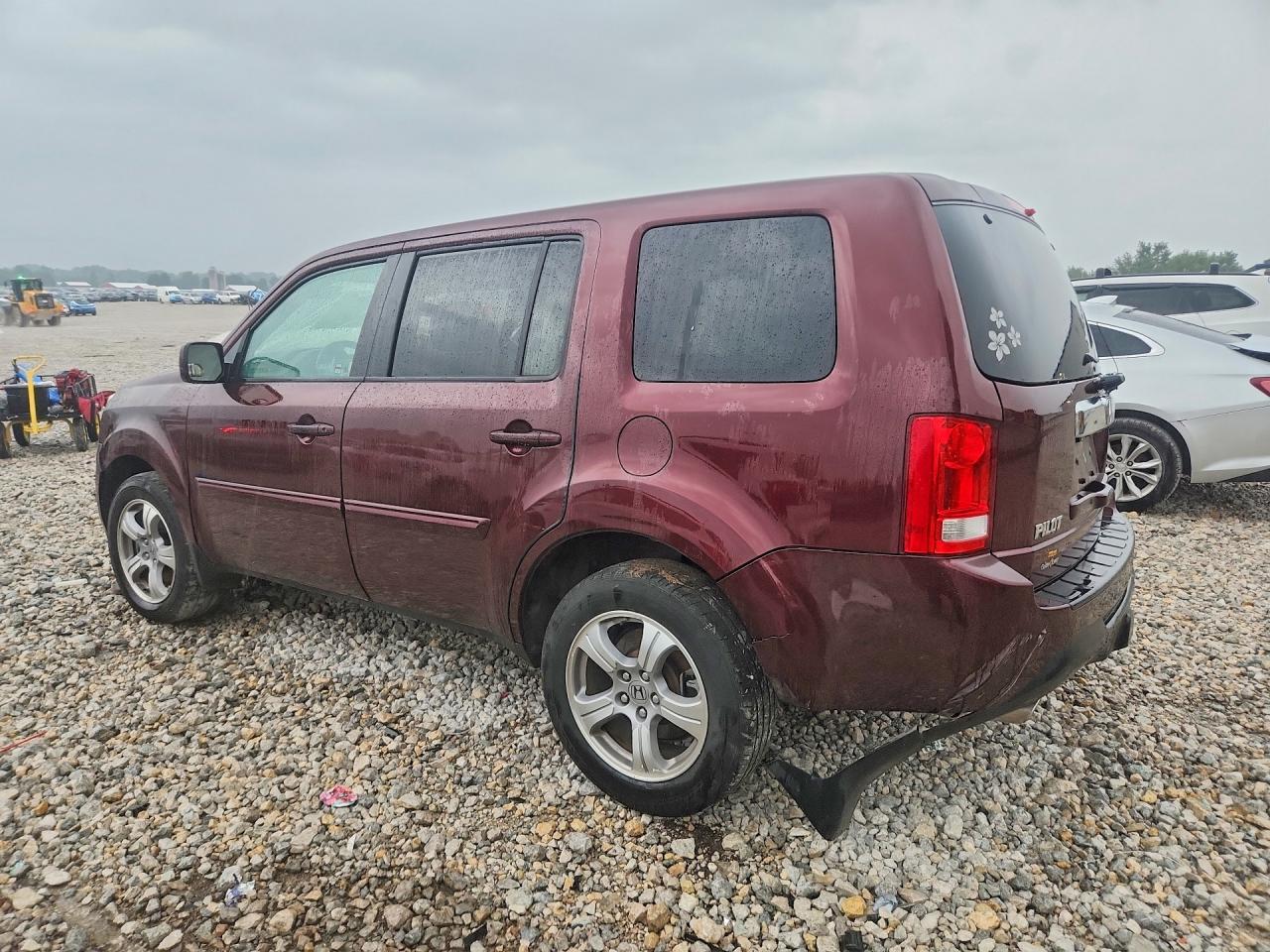 2013 Honda Pilot Exl Burgundy vin: 5FNYF4H59DB045003