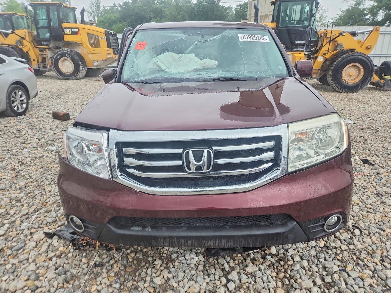 2013 Honda Pilot Exl Burgundy vin: 5FNYF4H59DB045003