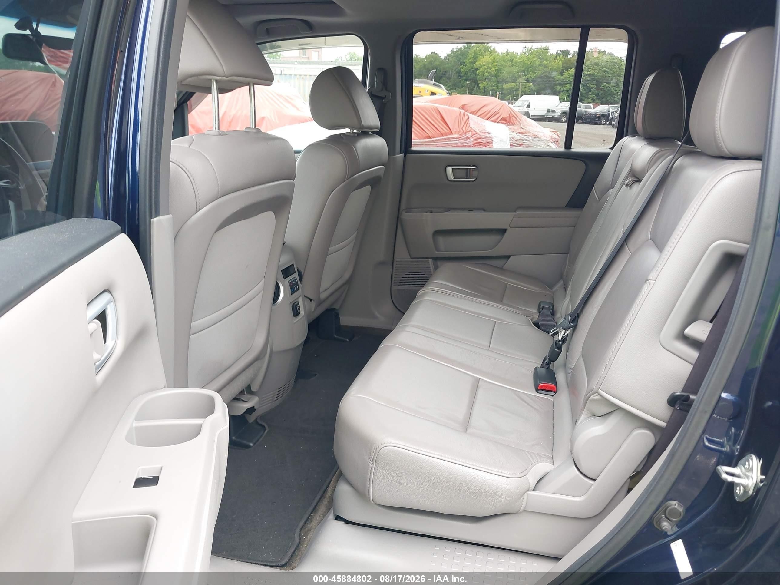 2013 Honda Pilot Ex-l Blue vin: 5FNYF4H59DB045776