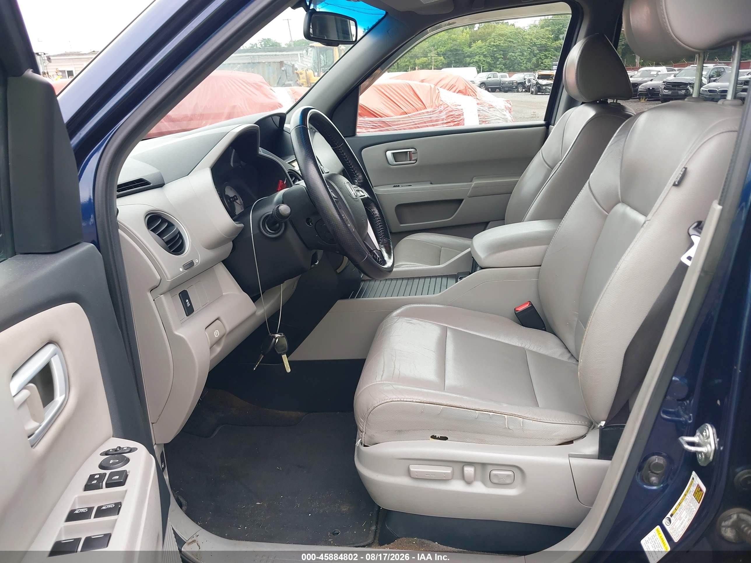 2013 Honda Pilot Ex-l Blue vin: 5FNYF4H59DB045776