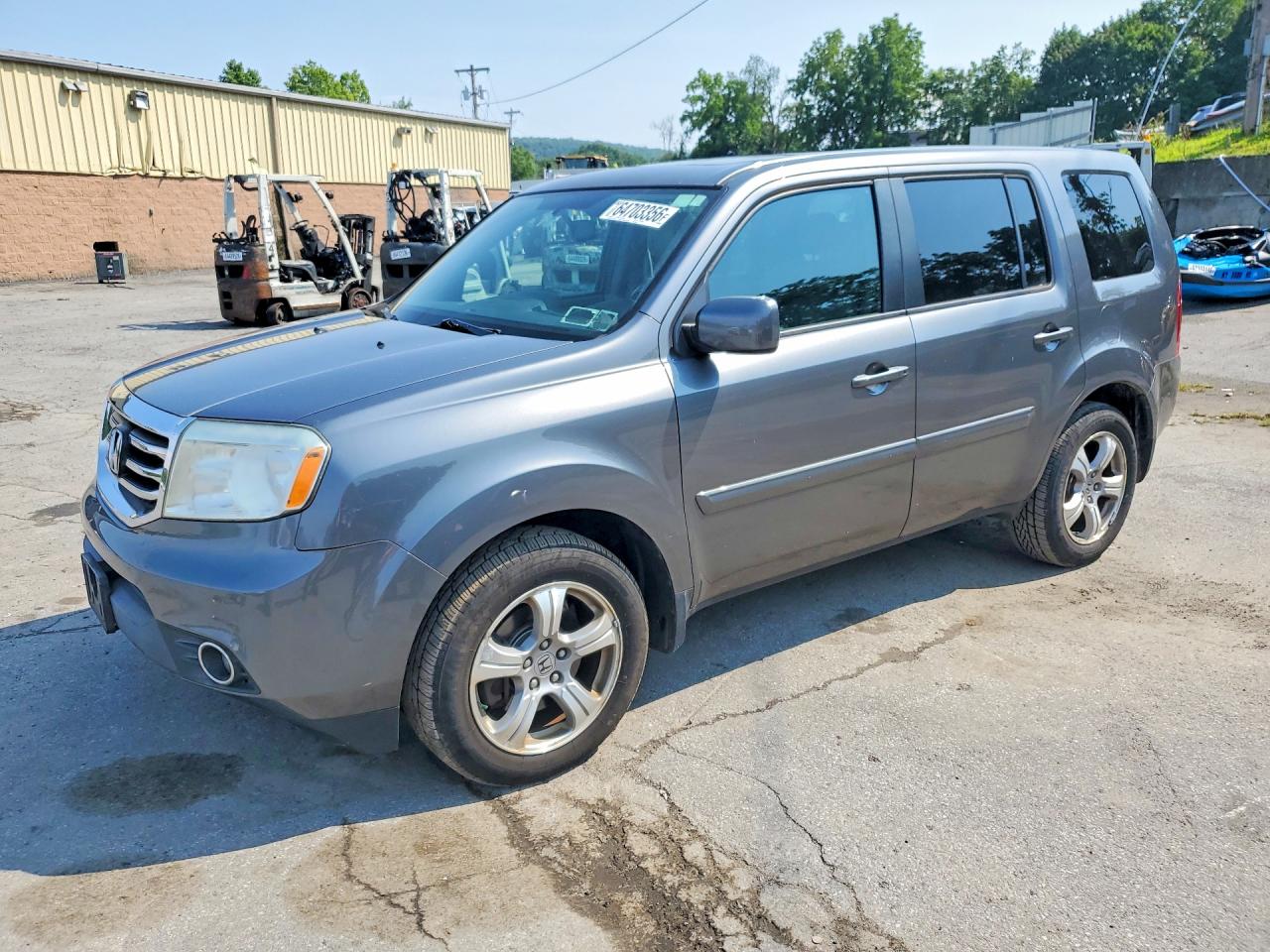 2013 Honda Pilot Exl Gray vin: 5FNYF4H59DB047026