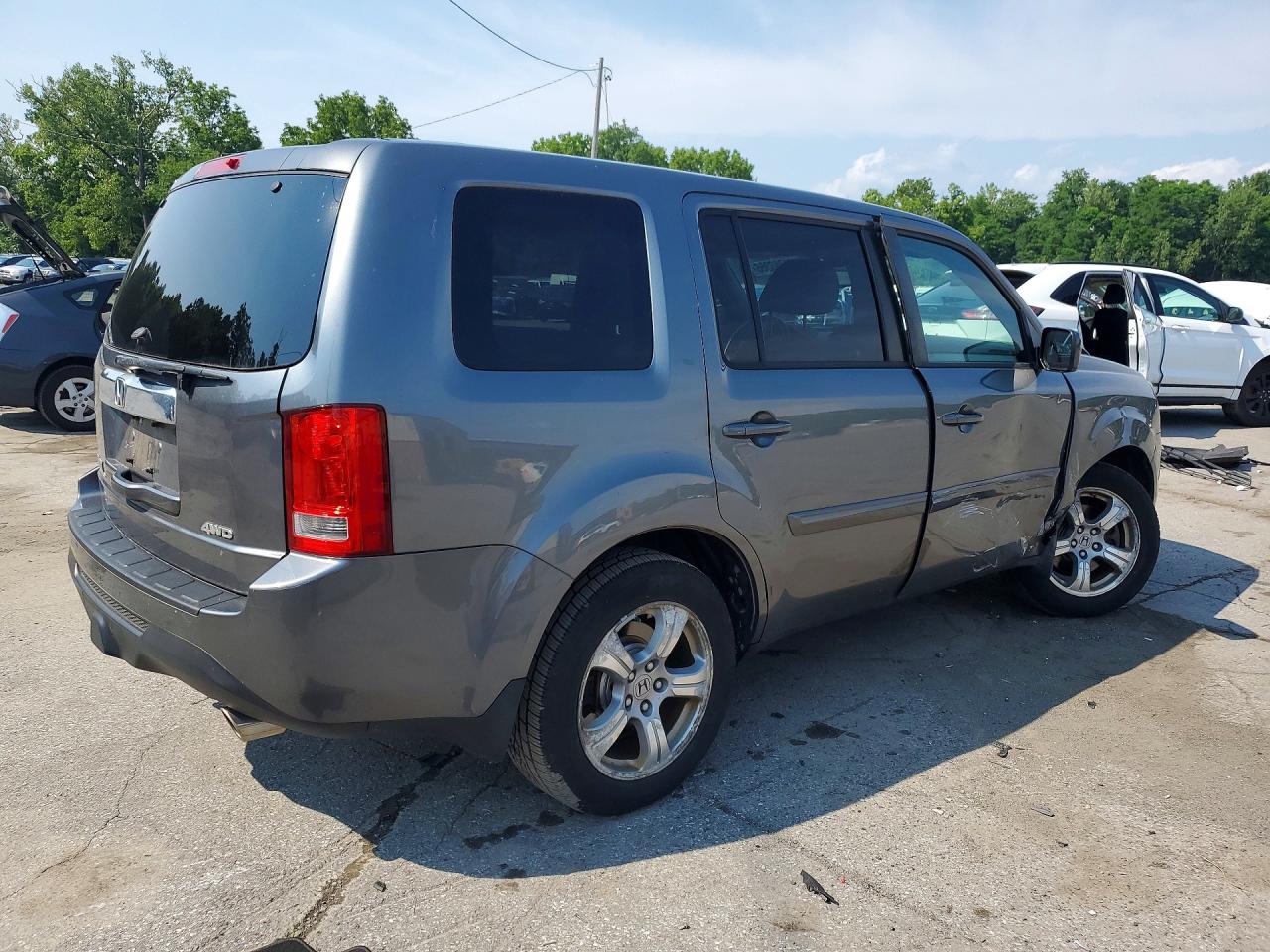 2013 Honda Pilot Exl Gray vin: 5FNYF4H59DB047026