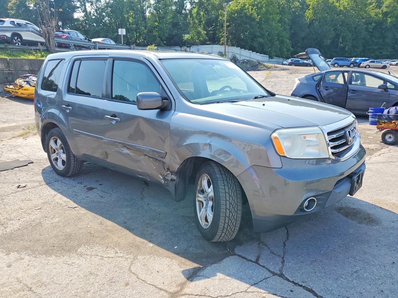 2013 Honda Pilot Exl Gray vin: 5FNYF4H59DB047026