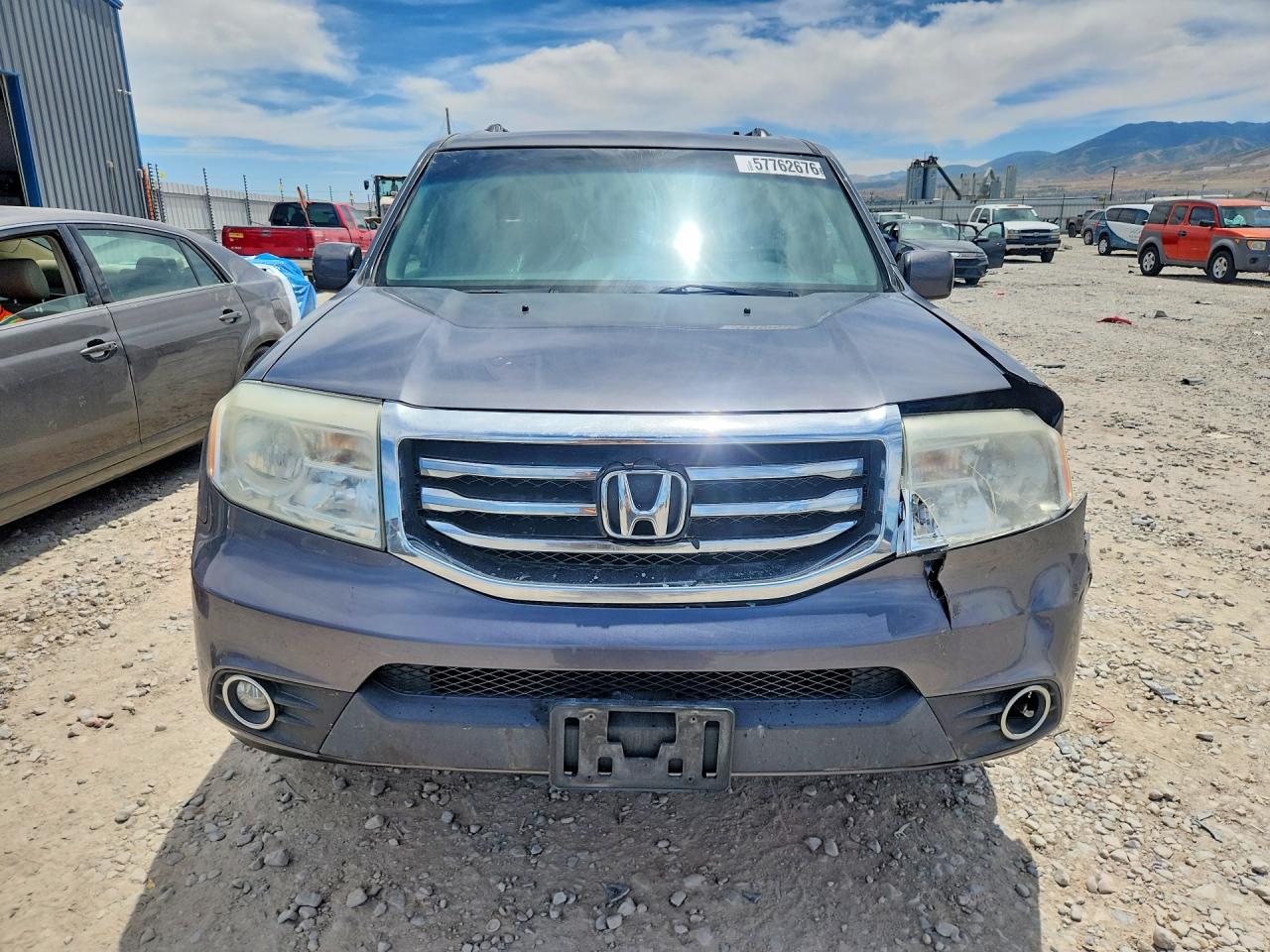 2014 Honda Pilot Exl Gray vin: 5FNYF4H59EB008647