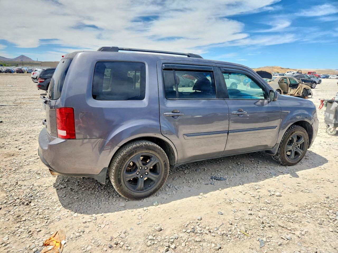 2014 Honda Pilot Exl Gray vin: 5FNYF4H59EB008647