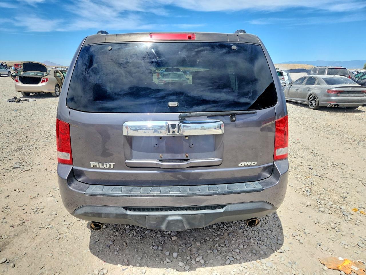 2014 Honda Pilot Exl Gray vin: 5FNYF4H59EB008647