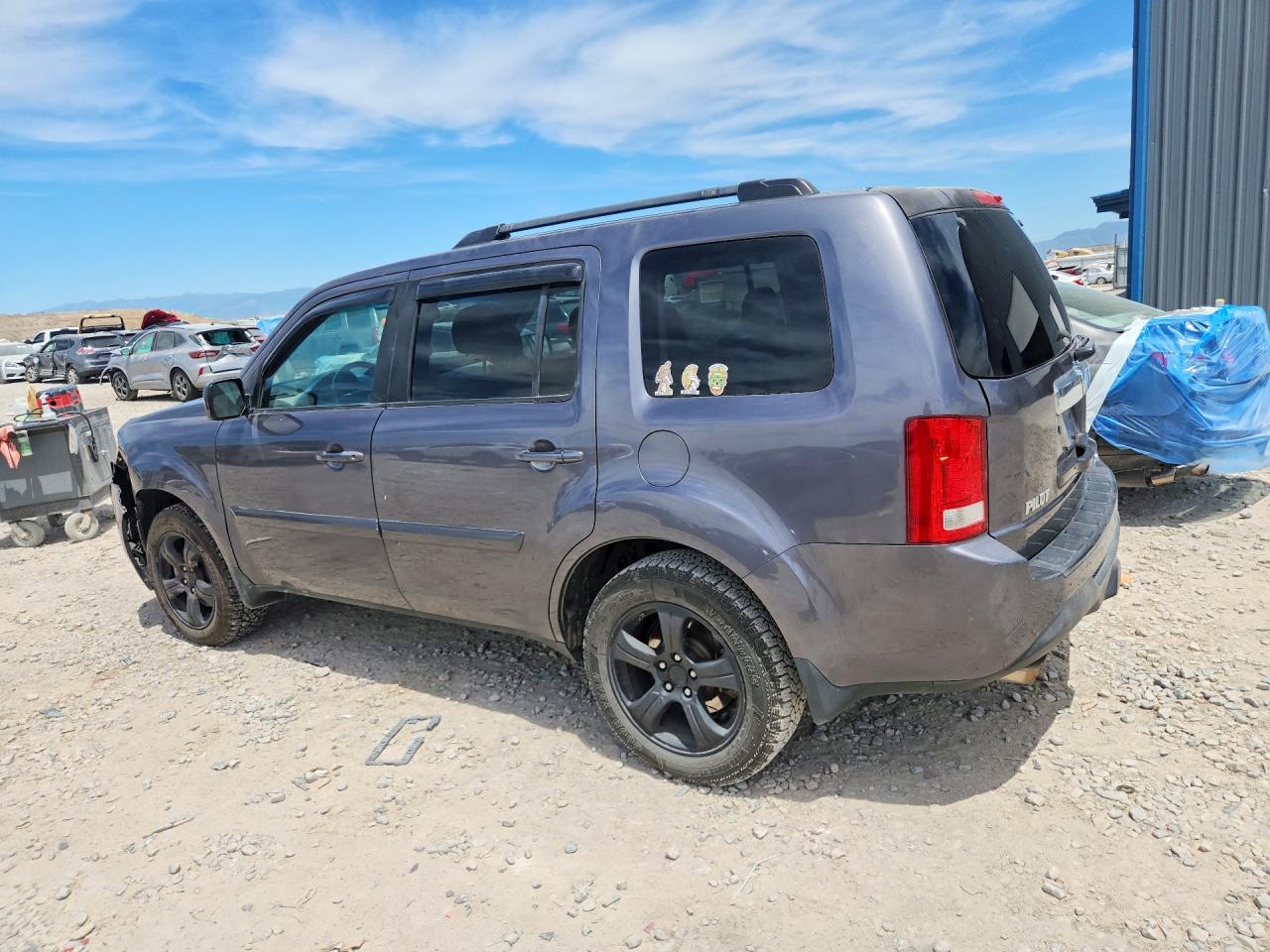 2014 Honda Pilot Exl Gray vin: 5FNYF4H59EB008647
