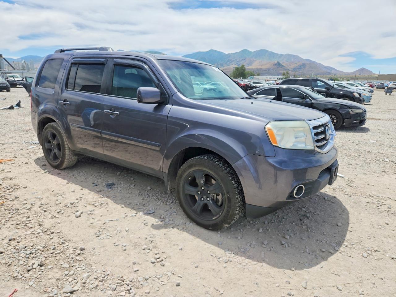 2014 Honda Pilot Exl Gray vin: 5FNYF4H59EB008647