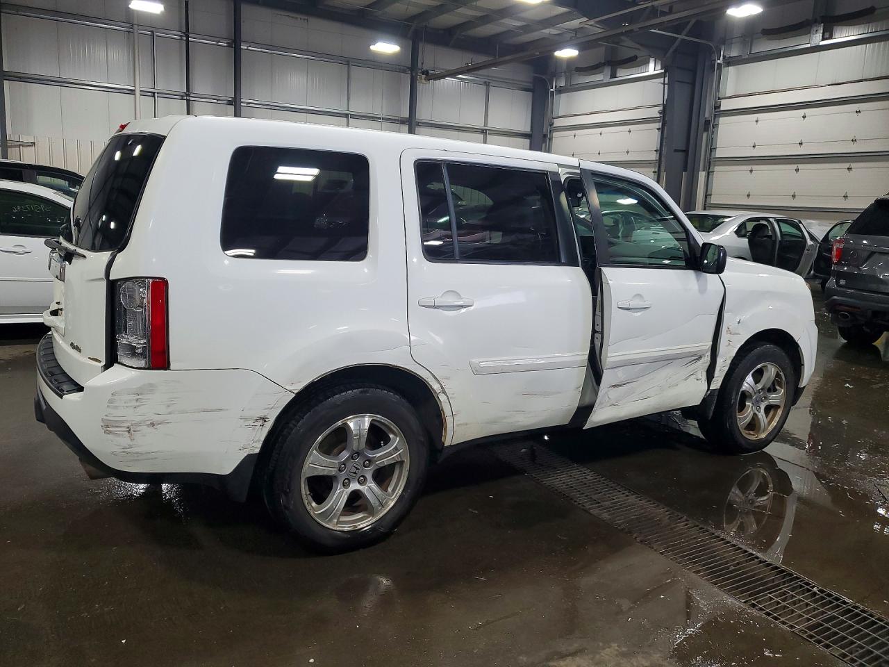 2014 Honda Pilot Exl Белый vin: 5FNYF4H59EB013444