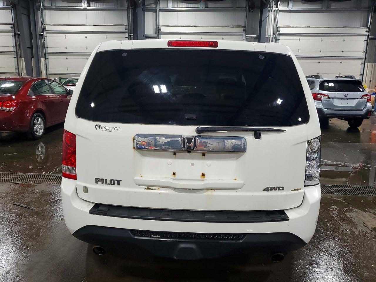 2014 Honda Pilot Exl Белый vin: 5FNYF4H59EB013444