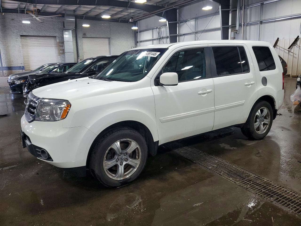 2014 Honda Pilot Exl White vin: 5FNYF4H59EB013444