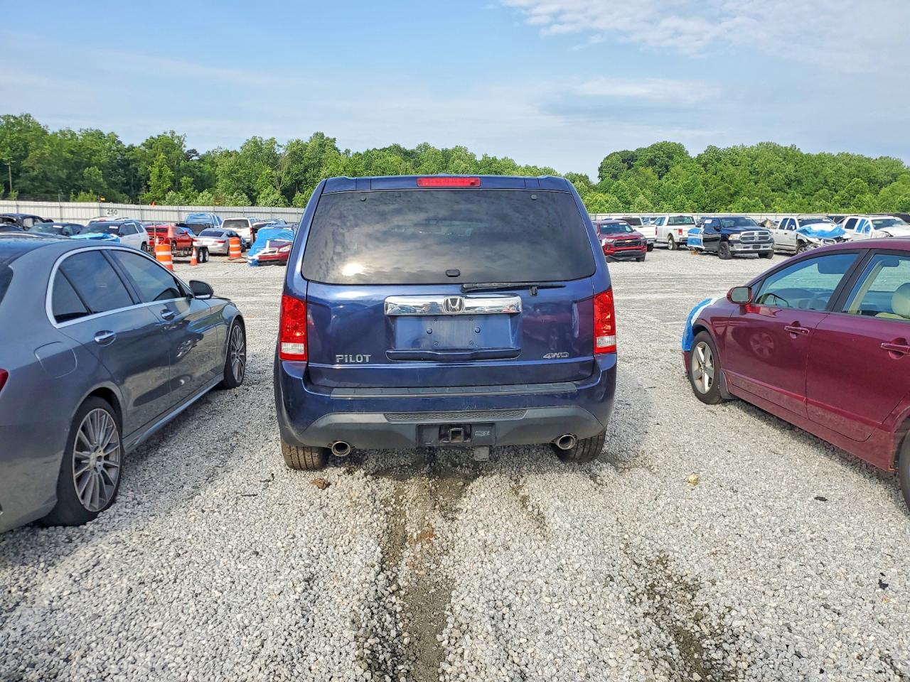 2014 Honda Pilot Exl Blue vin: 5FNYF4H59EB035413
