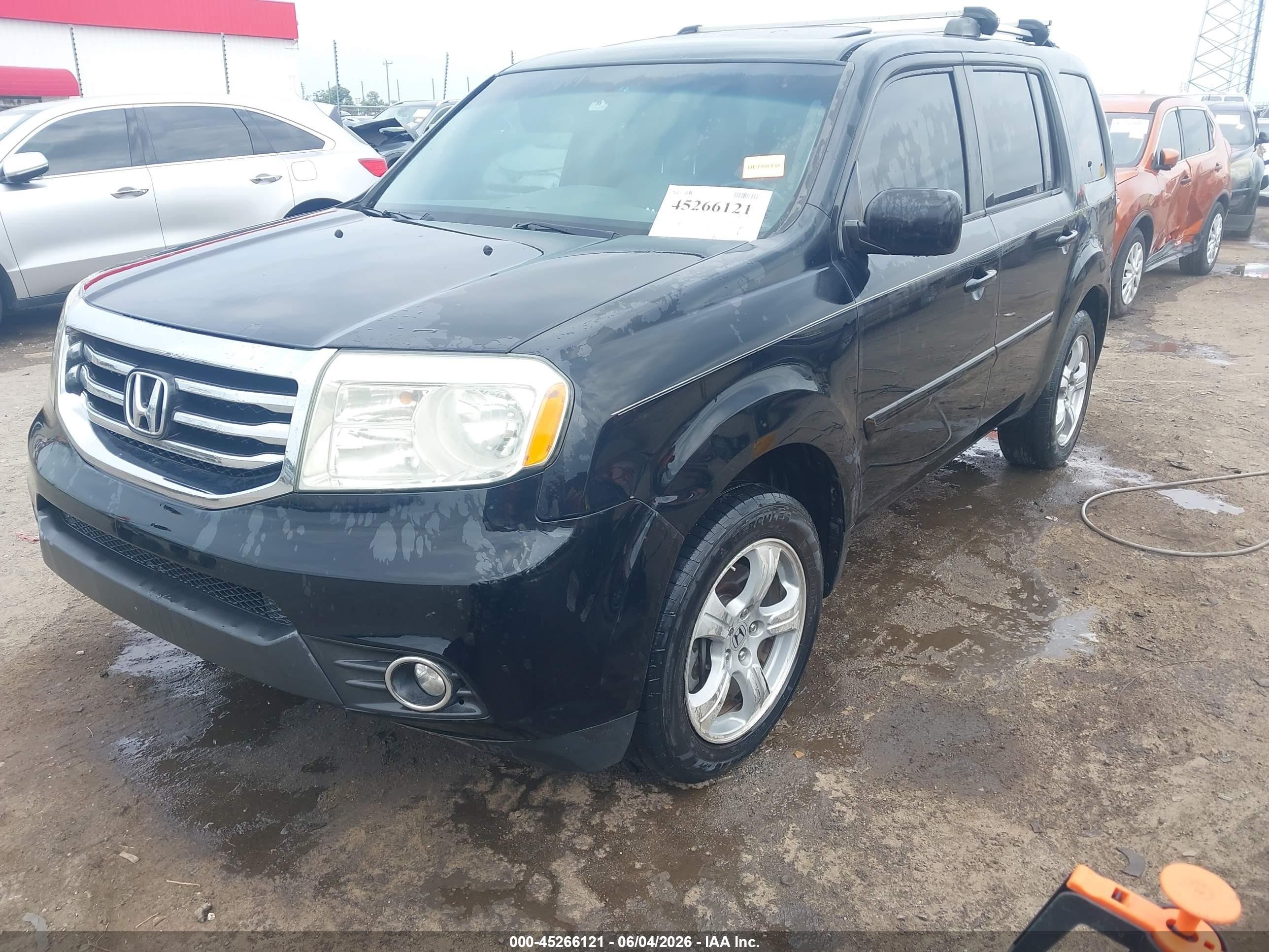 2014 Honda Pilot Ex-l Black vin: 5FNYF4H59EB040238