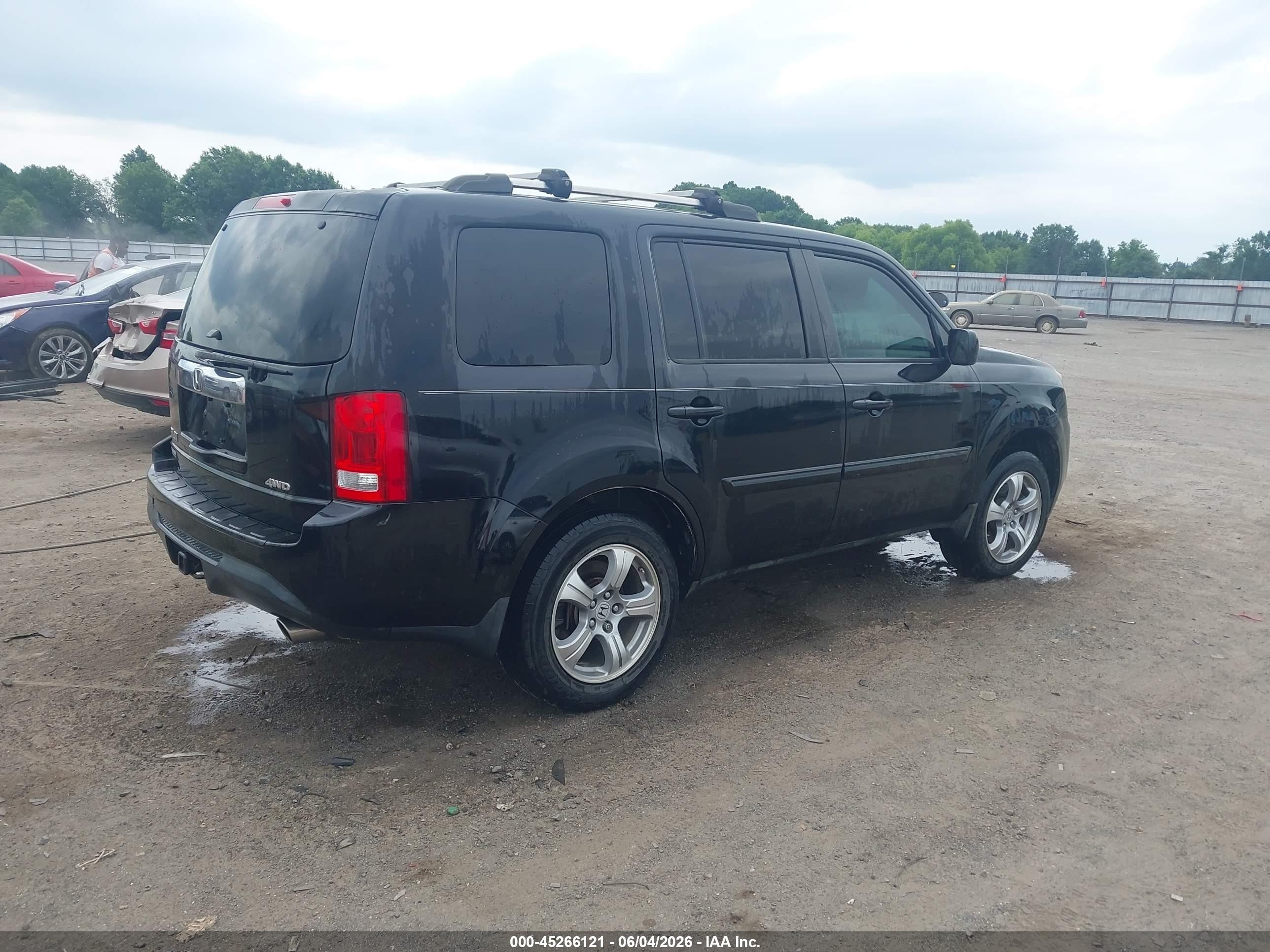 2014 Honda Pilot Ex-l Black vin: 5FNYF4H59EB040238
