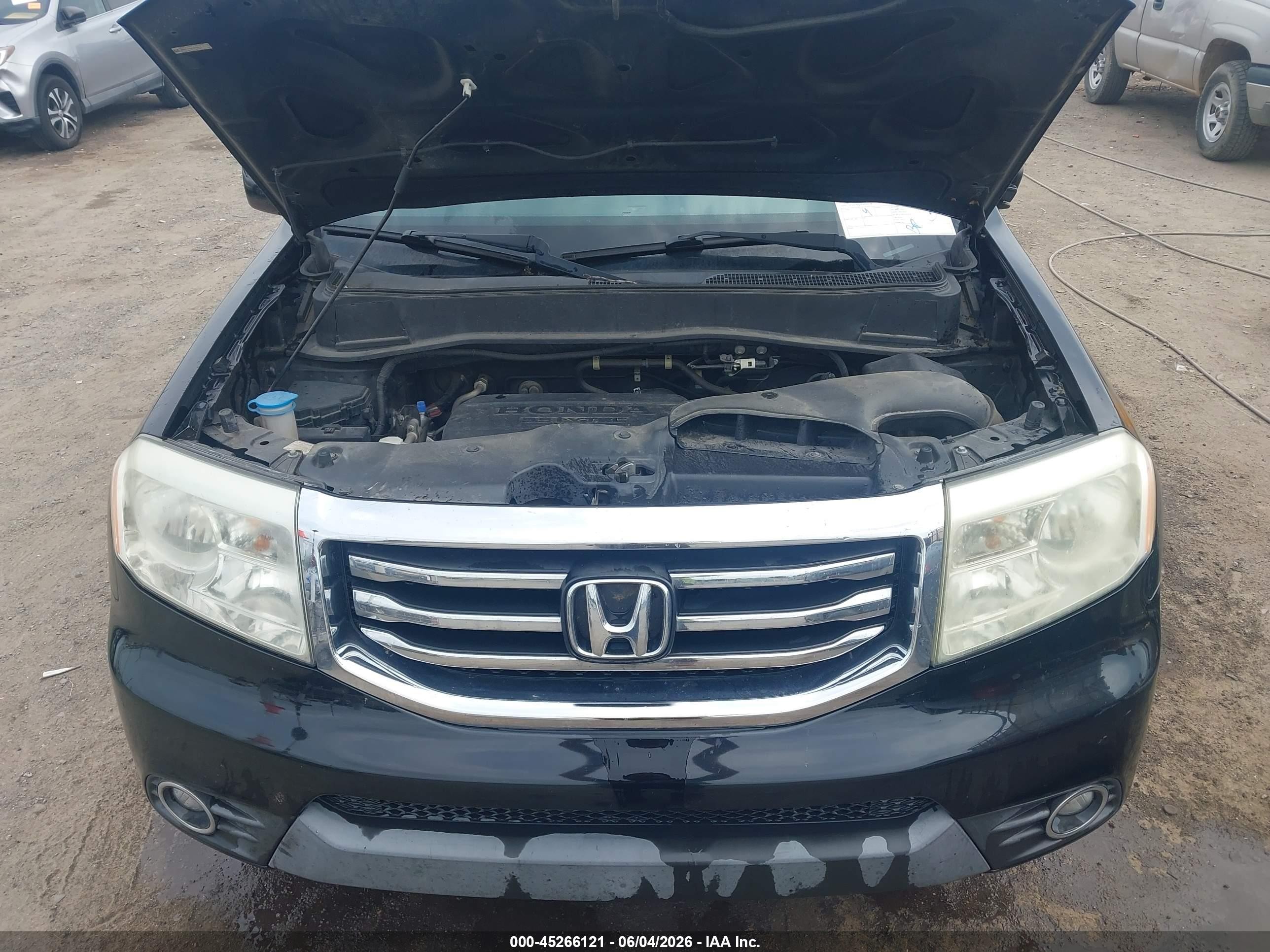 2014 Honda Pilot Ex-l Black vin: 5FNYF4H59EB040238