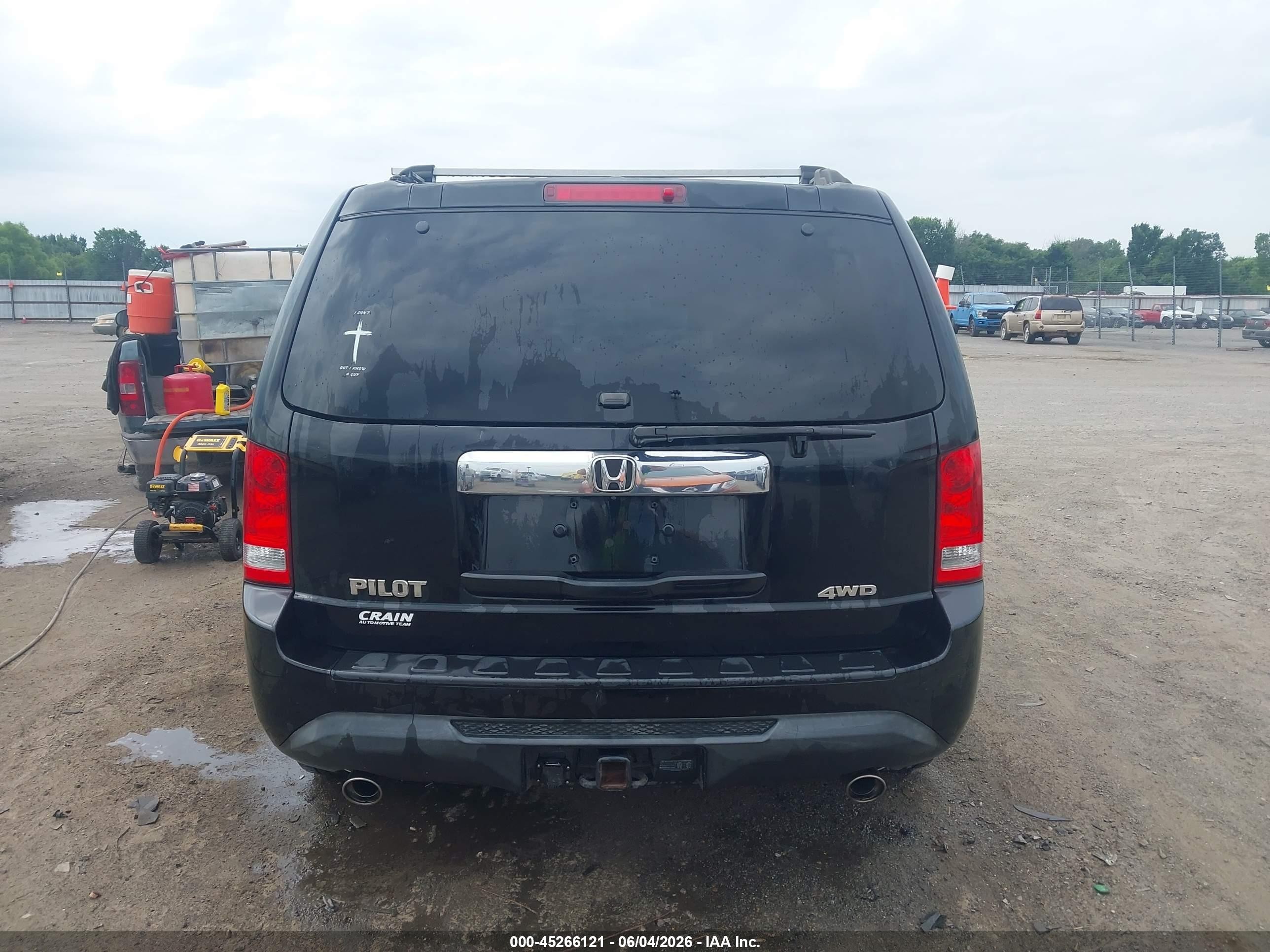 2014 Honda Pilot Ex-l Black vin: 5FNYF4H59EB040238