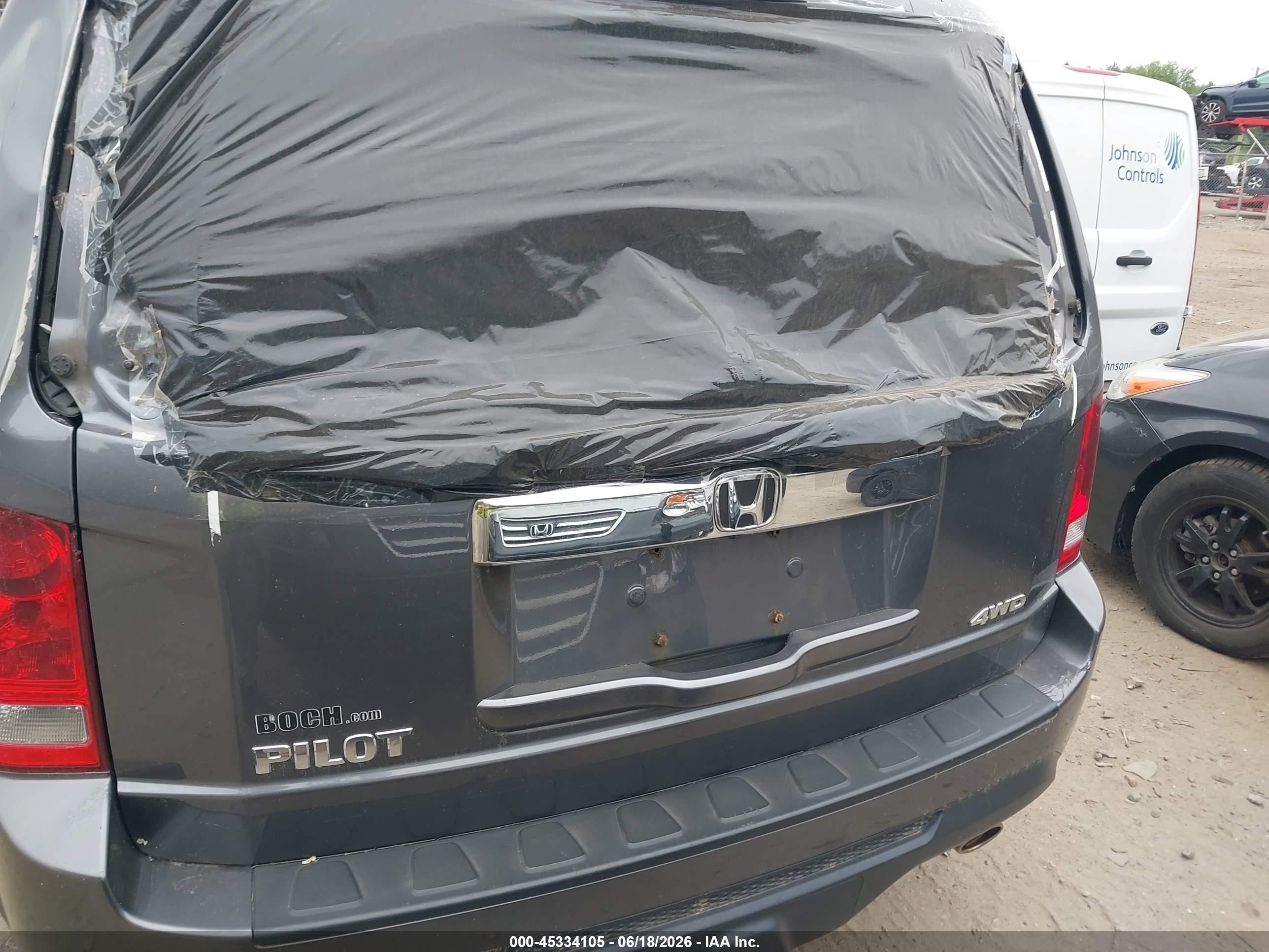 2015 Honda Pilot Ex-l Серый vin: 5FNYF4H59FB014563