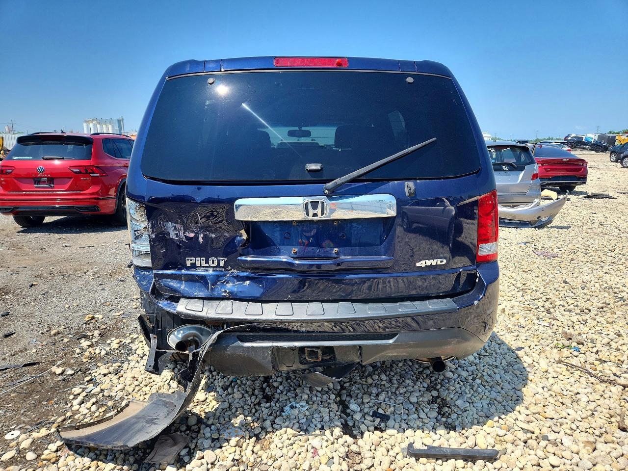 2015 Honda Pilot Exl Blue vin: 5FNYF4H59FB047708
