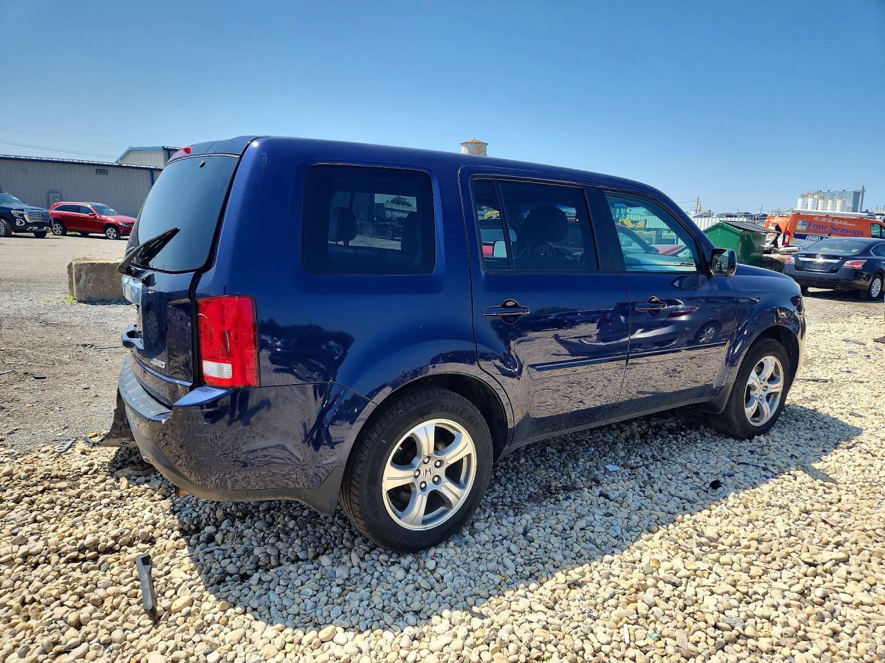 2015 Honda Pilot Exl Blue vin: 5FNYF4H59FB047708