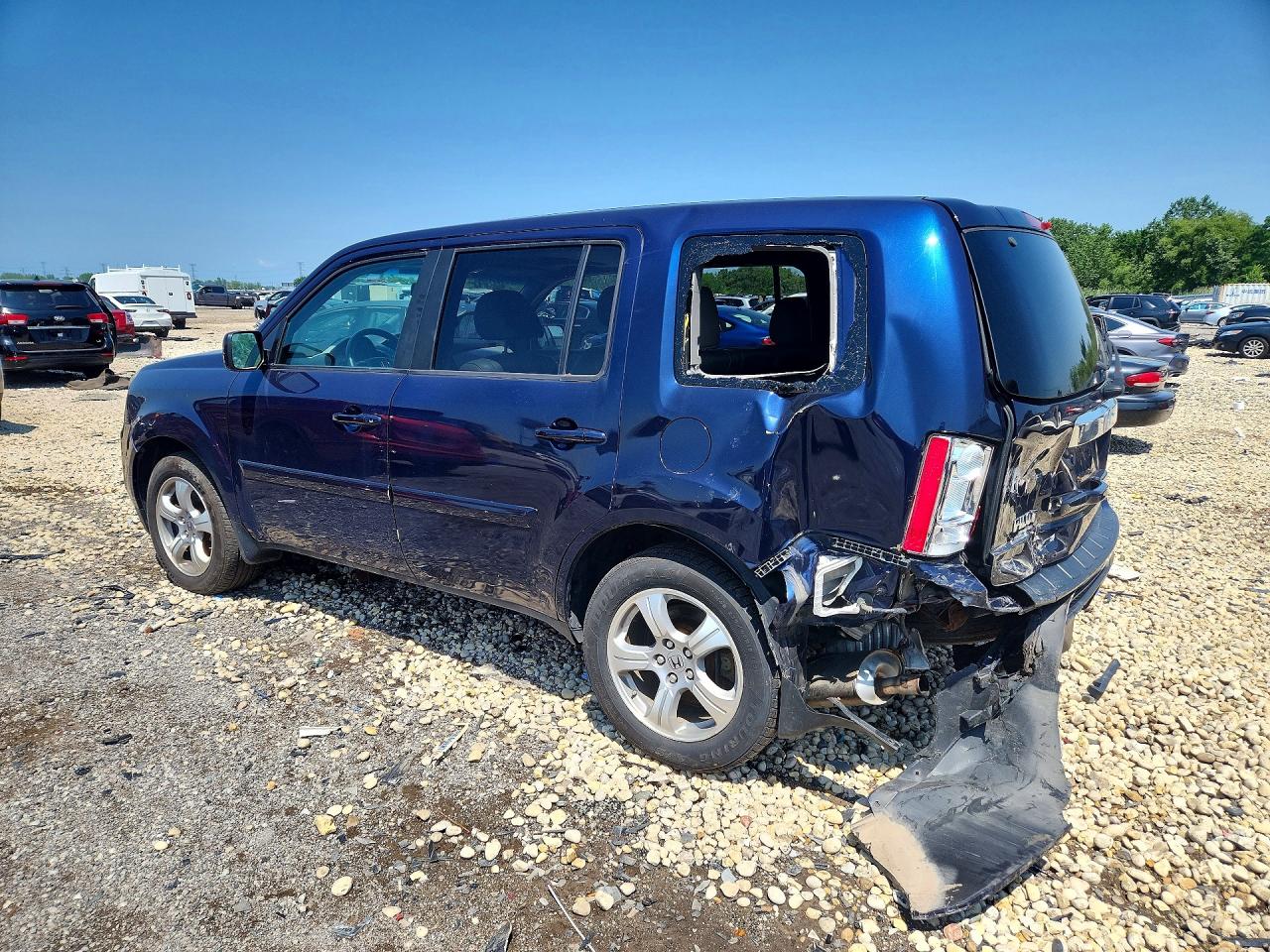 2015 Honda Pilot Exl Blue vin: 5FNYF4H59FB047708