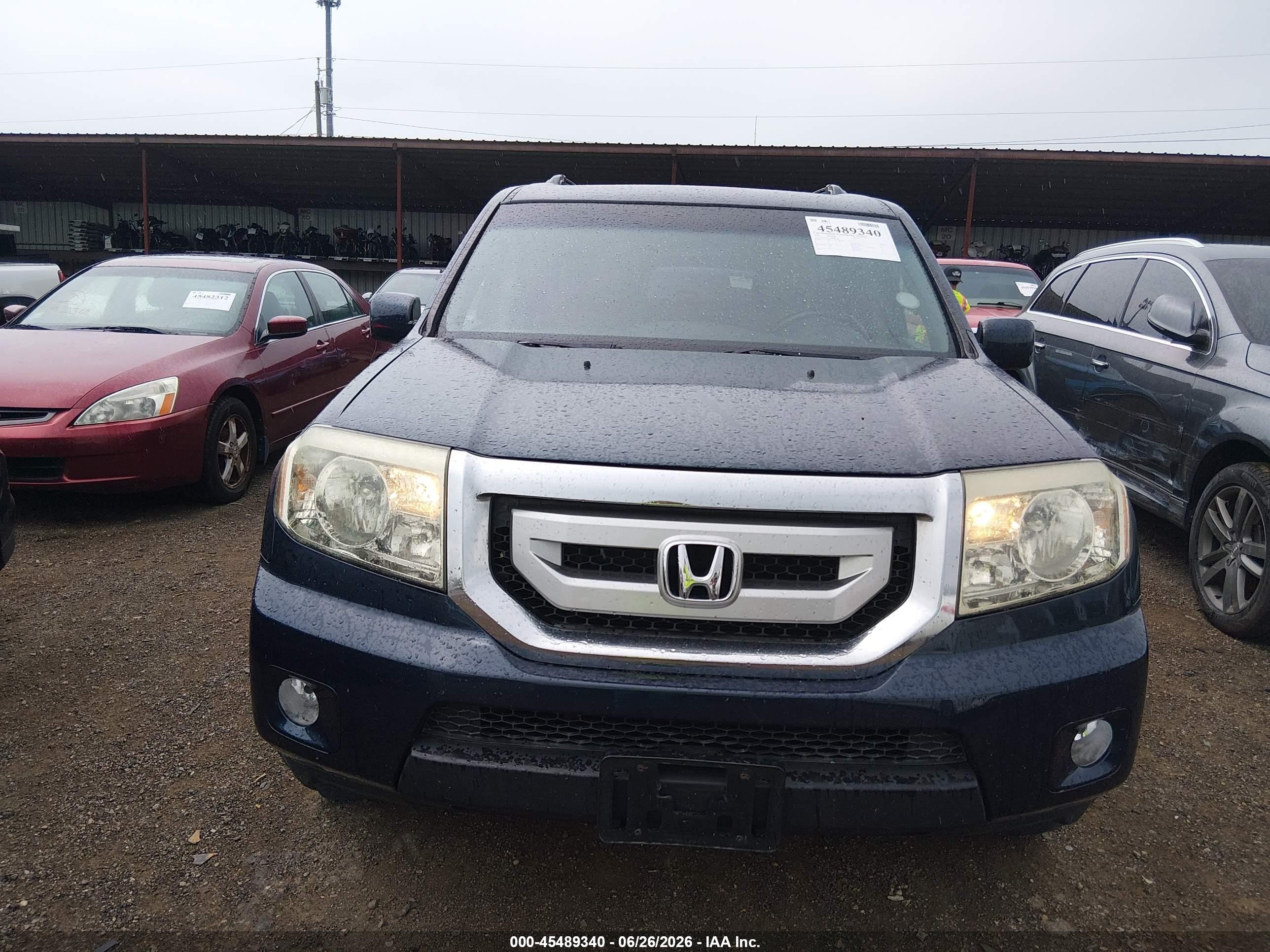 2010 Honda Pilot Ex-l Blue vin: 5FNYF4H5XAB001135