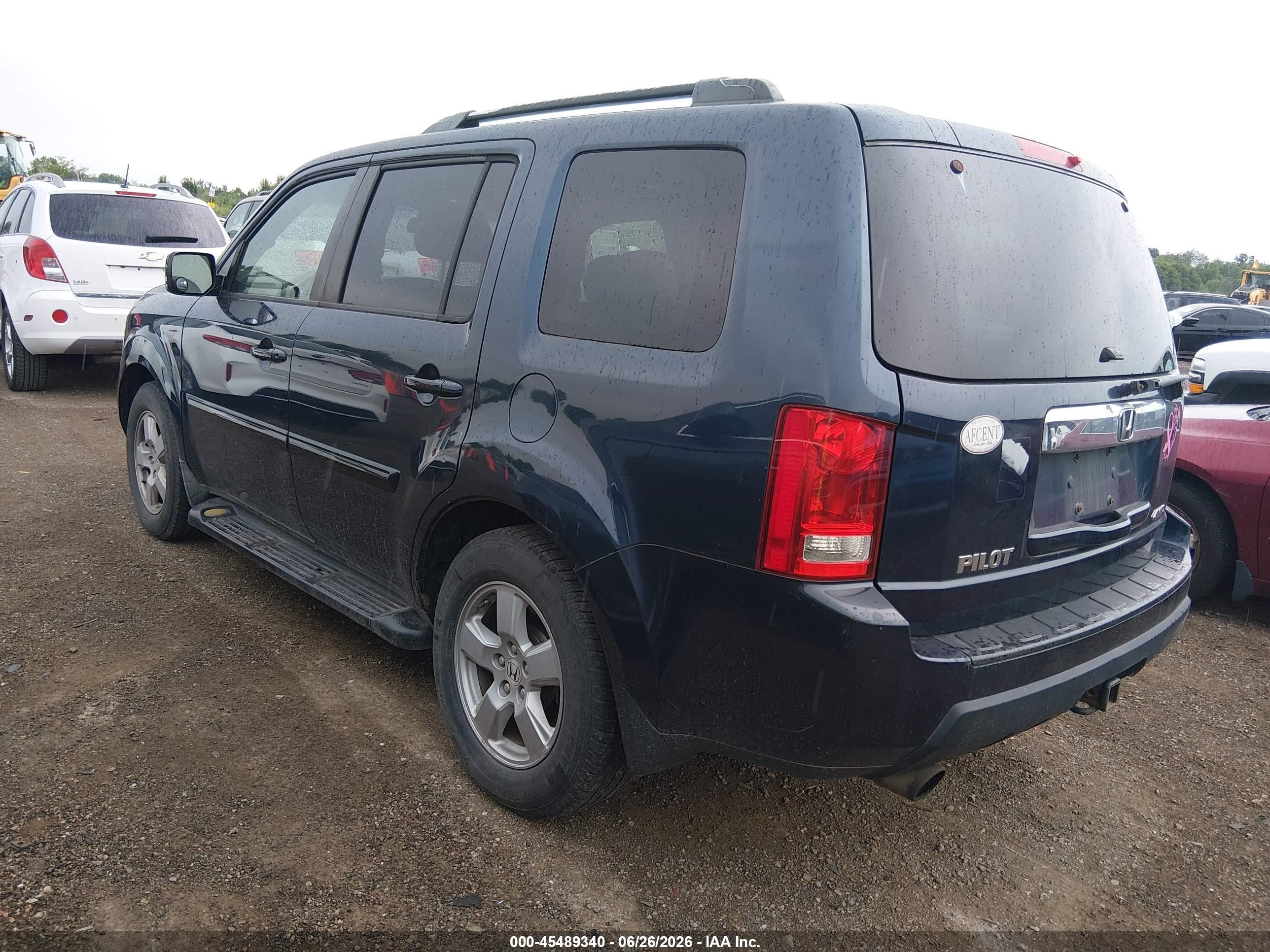 2010 Honda Pilot Ex-l Blue vin: 5FNYF4H5XAB001135