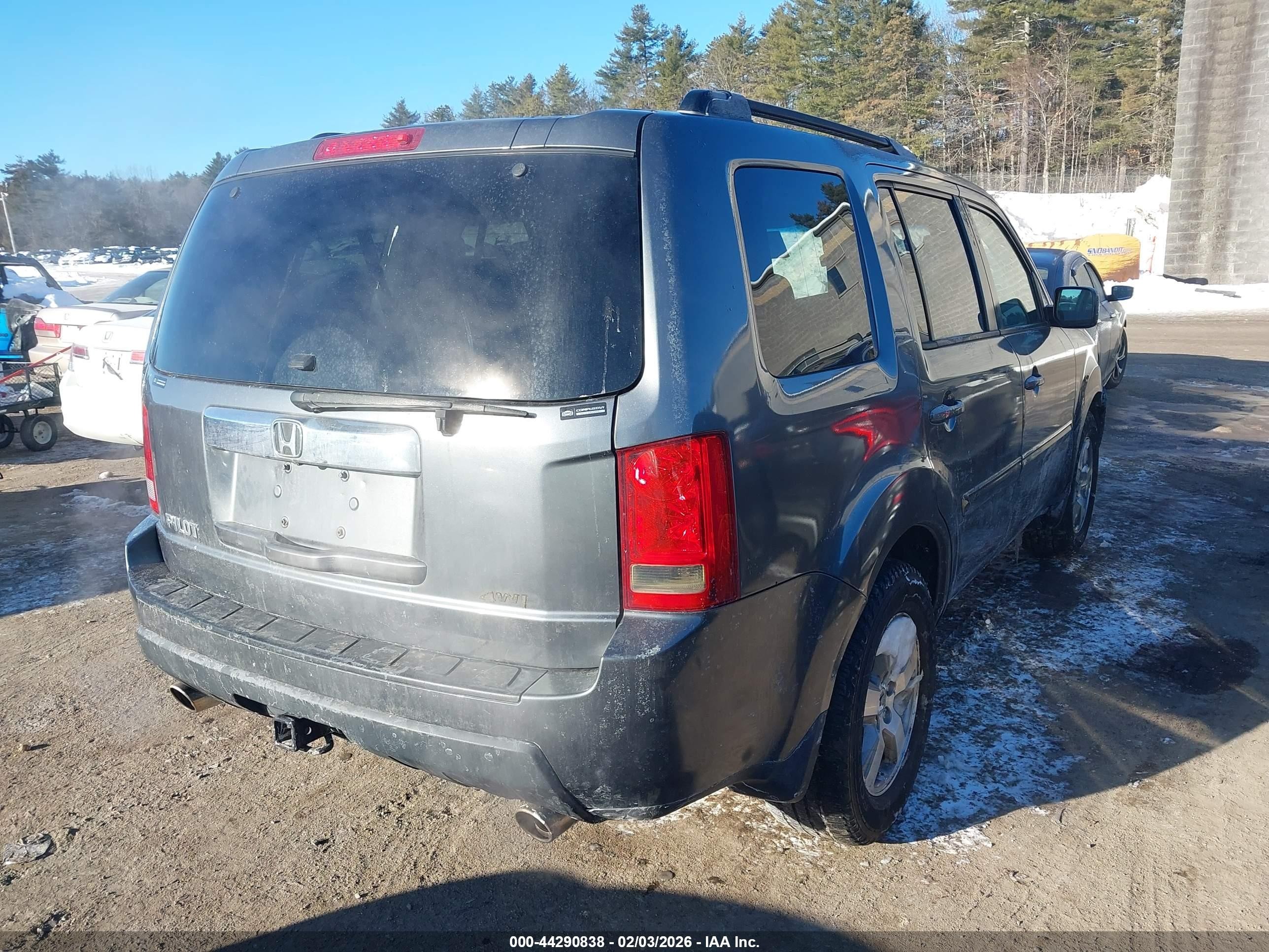2010 Honda Pilot Ex-l Серый vin: 5FNYF4H5XAB011728