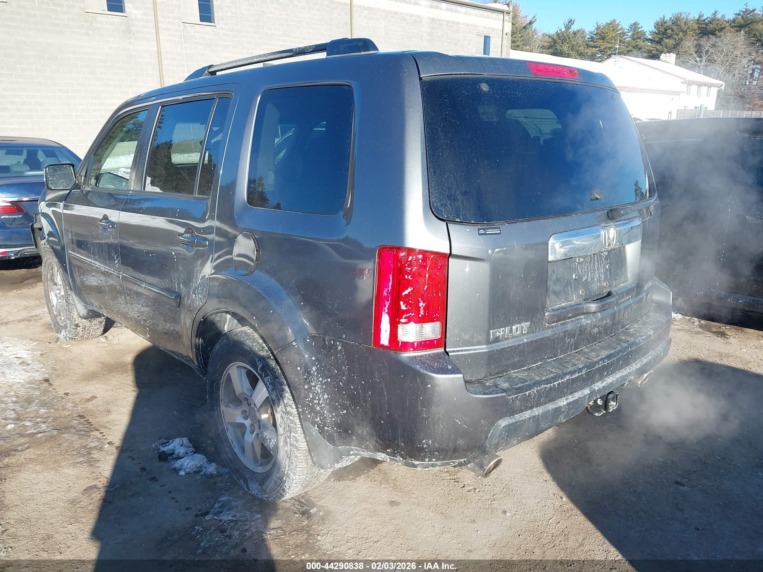 2010 Honda Pilot Ex-l Серый vin: 5FNYF4H5XAB011728