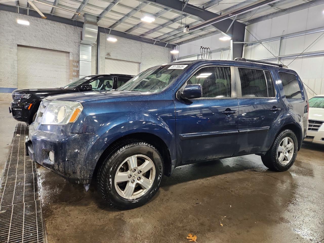 2010 Honda Pilot Exl Blue vin: 5FNYF4H5XAB017674