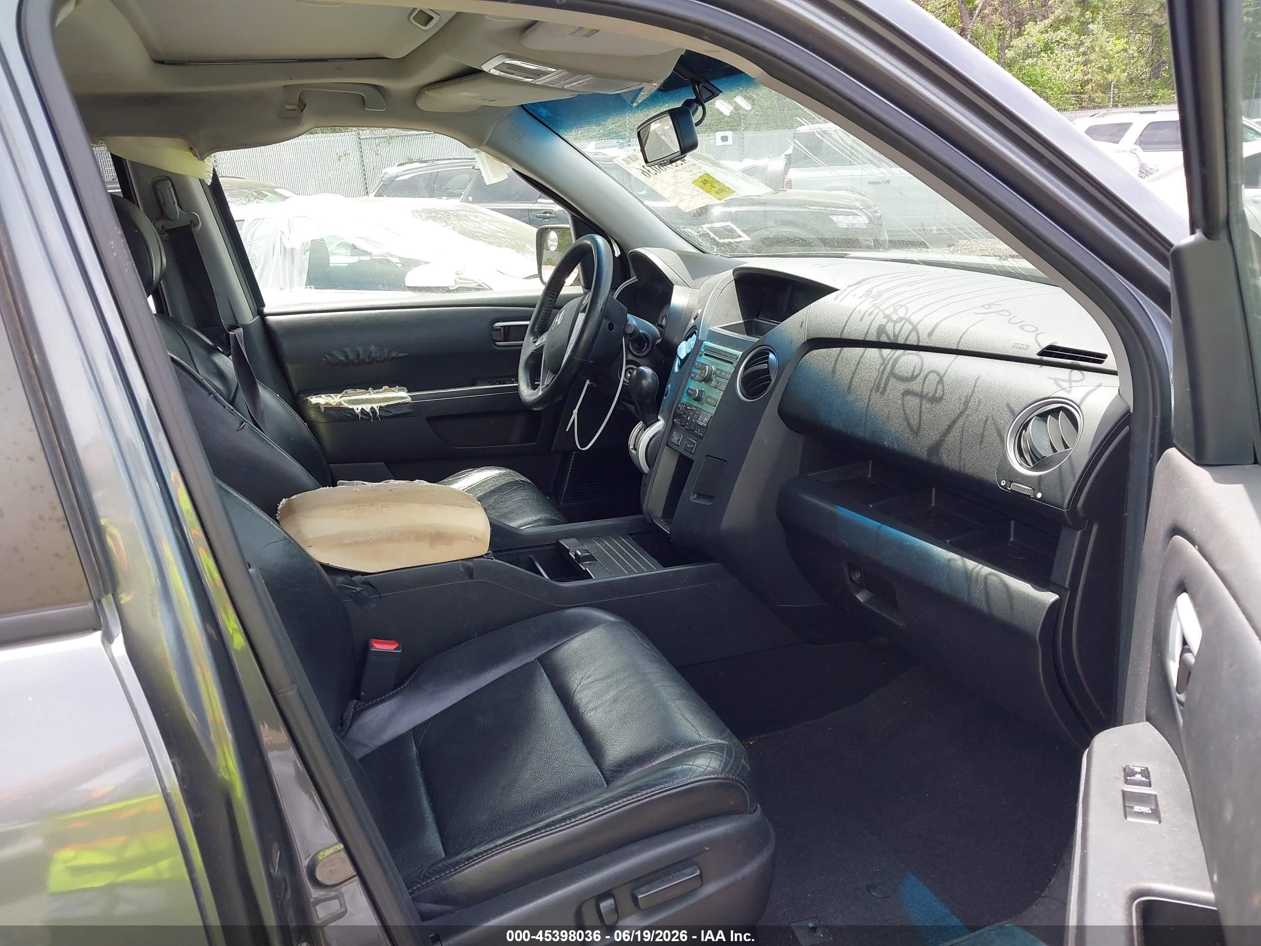 2010 Honda Pilot Ex-l Gray vin: 5FNYF4H5XAB018856